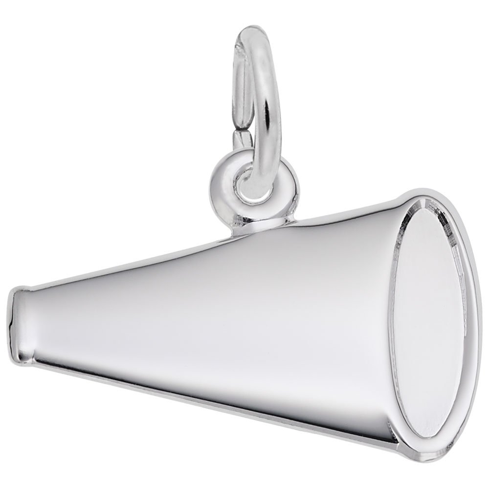 Megaphone Charm for Jewelry Making - Sterling Silver or Gold Plated Pendant for Bracelets & Necklaces - Perfect for DIY Crafts, Gifts, and Fashion Accessories