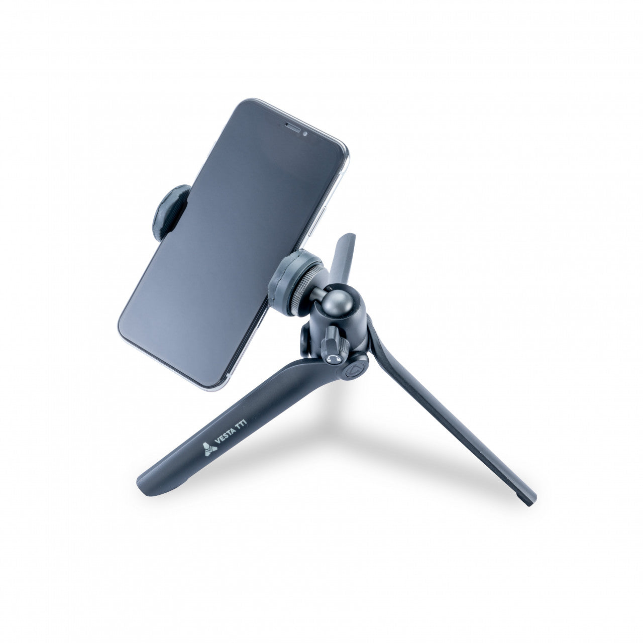 VESTA TT1 BP Mini Aluminum Tripod with Bluetooth Remote - Compact Lightweight Travel Tripod for Smartphones & DSLR Cameras - Perfect for Vlogging, Travel Photography & Outdoor Adventures (Black Pearl)