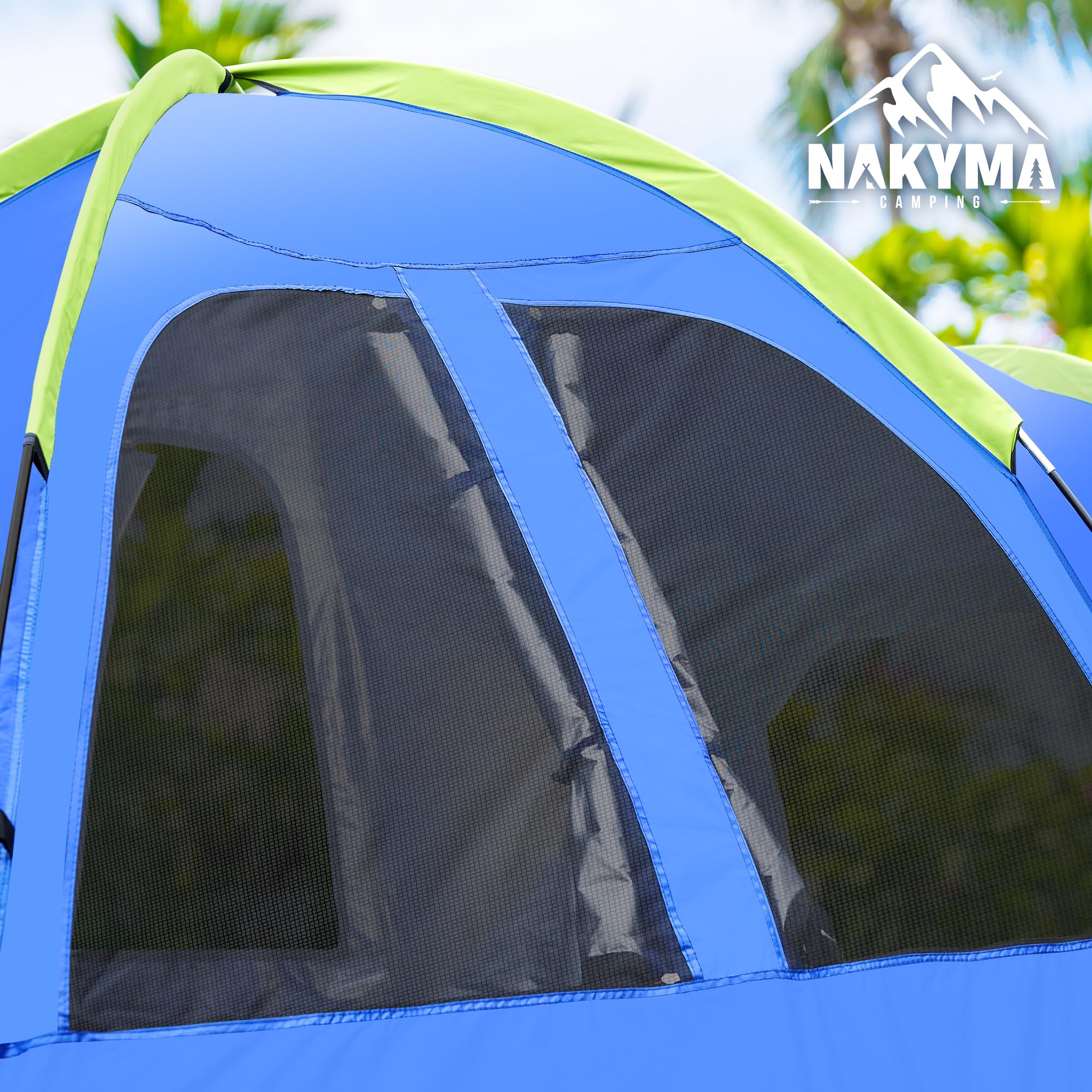 Nakyma Waterproof Truck Bed Tent - Double Layer PU3000mm & UPF50+ for 2 Person Camping | Portable Pickup Truck Tent for Outdoor Adventures, Road Trips & Backyard Camping