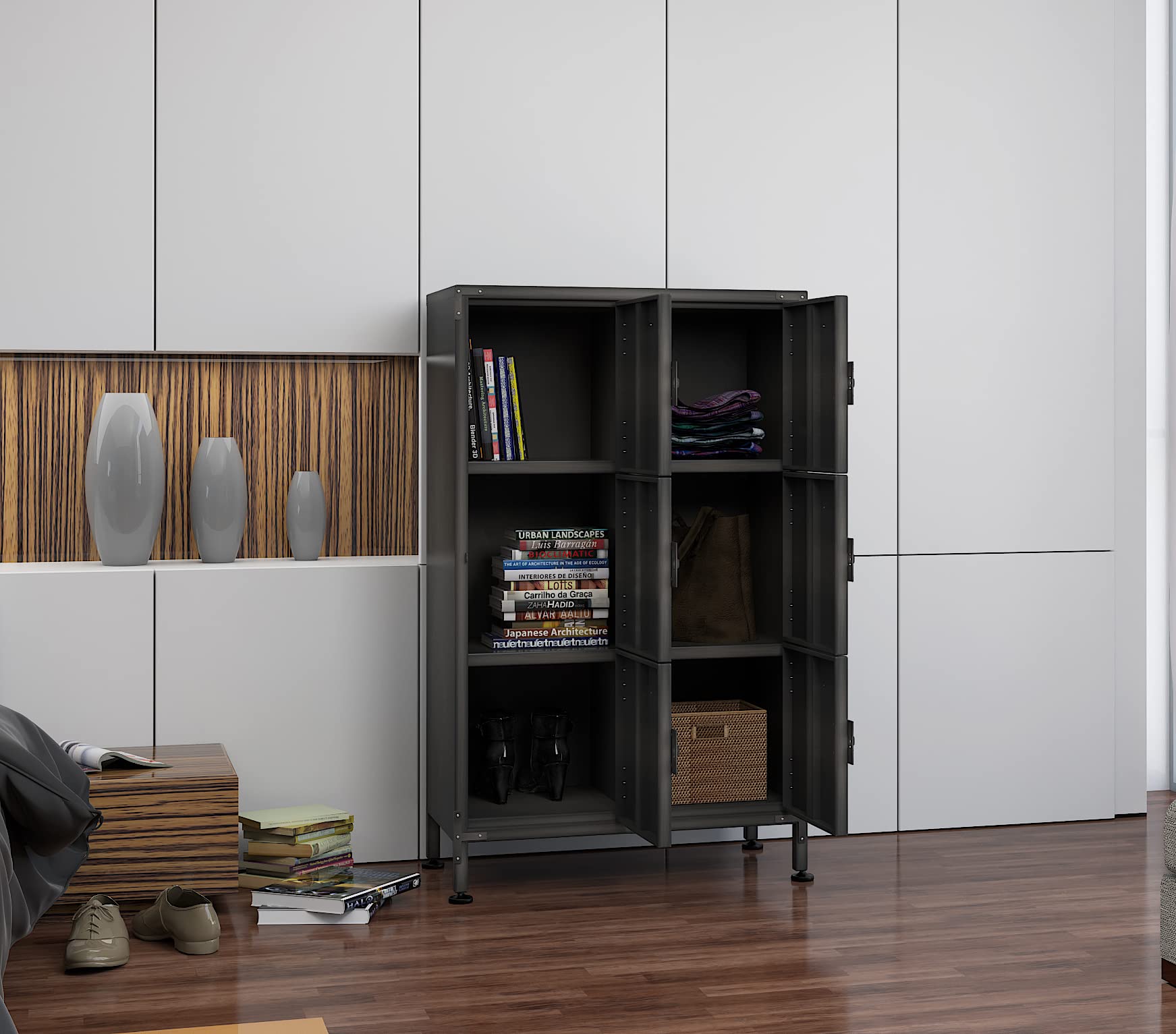Industrial Steel Locker Cabinet - 47.3