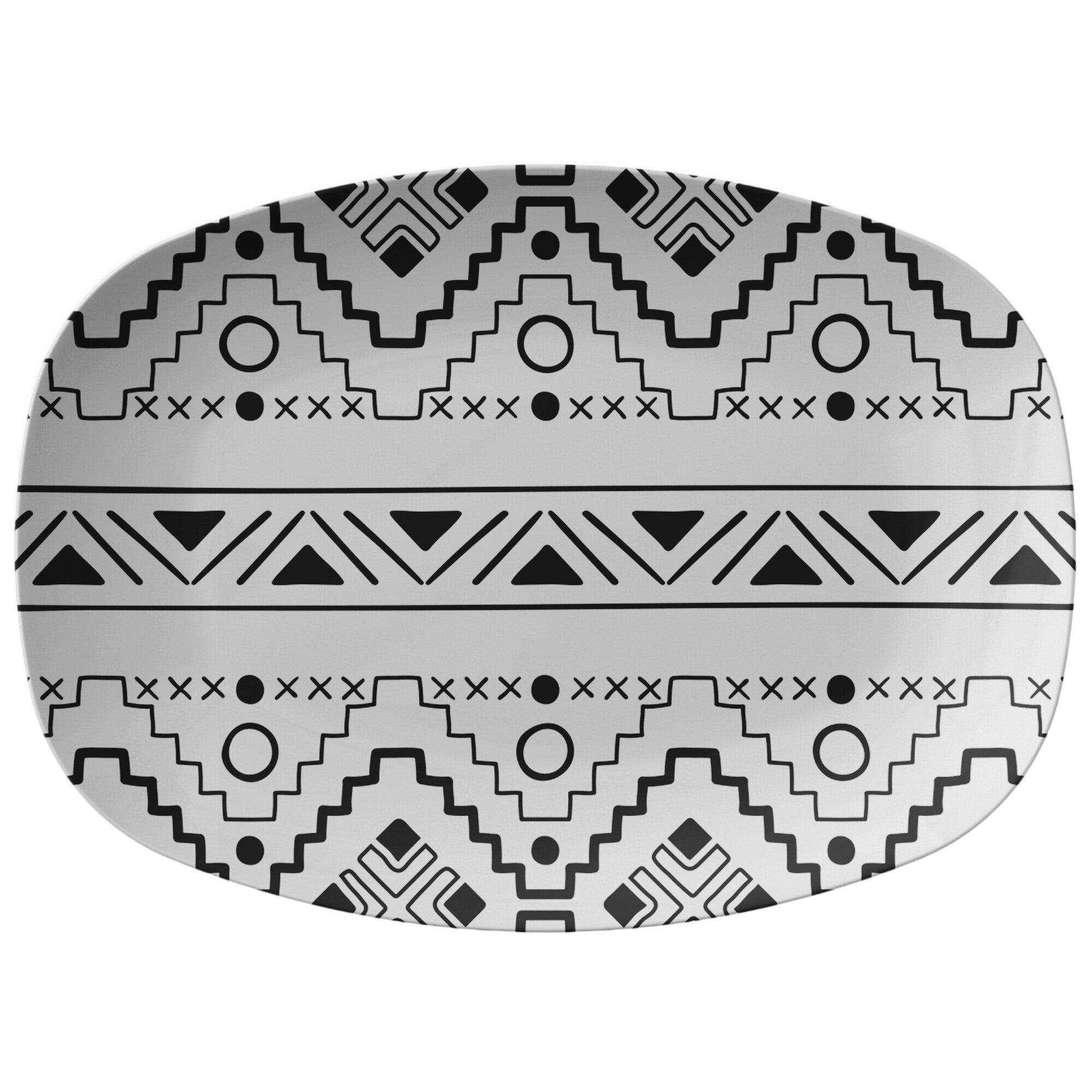 Cross Canyon Plastic Serving Platter - Elegant Kitchenware for Parties & Entertaining | Perfect Housewarming Gift for Hosts & Home Cooks | Ideal for BBQs, Potlucks & Holiday Gatherings