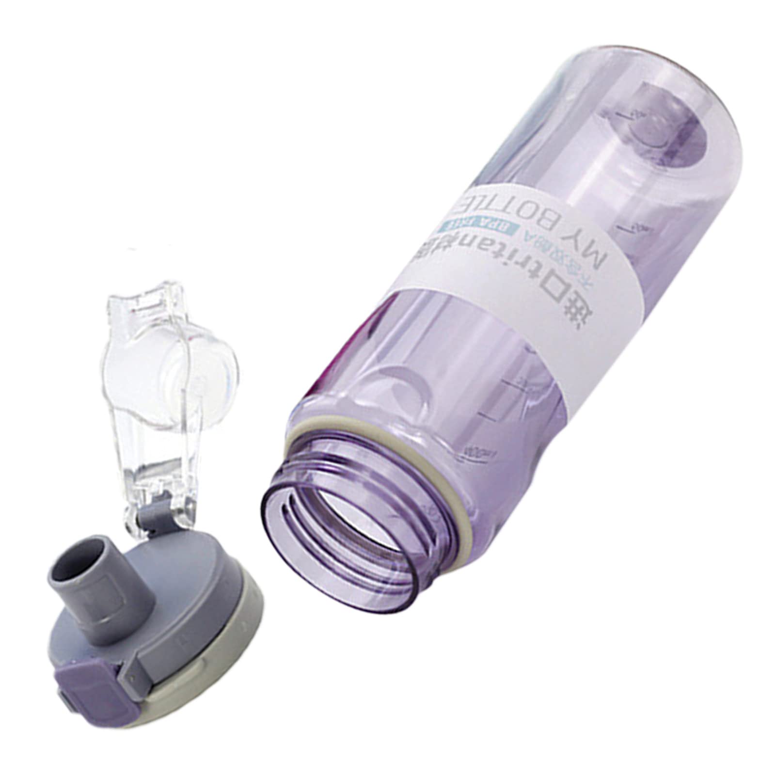 550ml Clear Sports Water Bottle with Rotating Lid - BPA Free PC Material, Leak Proof Portable Water Bottle for Gym, Running, Hiking, Camping & Outdoor Activities | Ideal for Workout, Travel & Daily Use