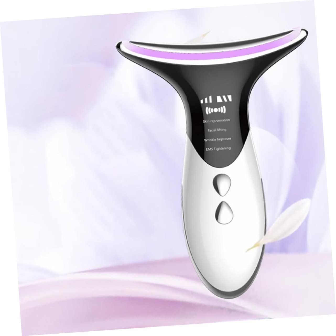 DOITOOL Neck Massager with 4 Modes - Anti Wrinkle Skin Care Device for Neck Tightening, Ergonomic Design Improves Circulation & Reduces Fine Lines - Perfect for Home Spa, Office Relaxation & Travel Self Care