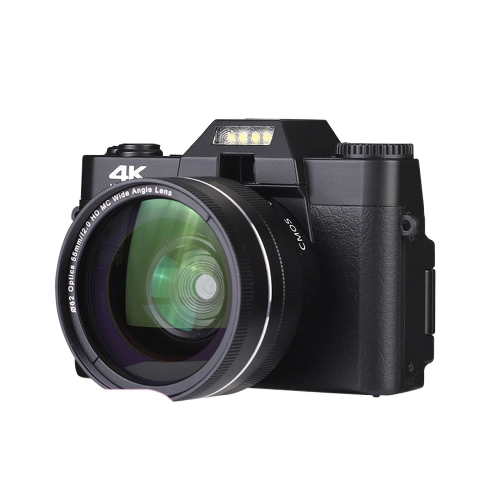 48MP Vlogging Camcorder with 180° Flip Screen & Wide Angle Lens - Perfect for YouTube & Travel Vlogging