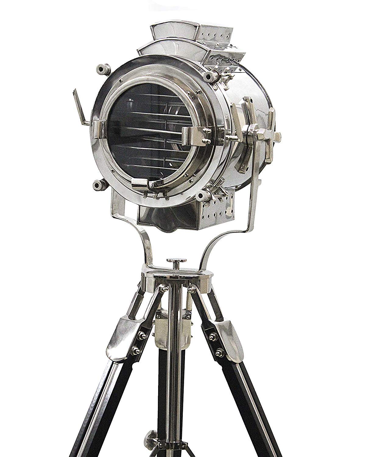 Vintage Modern Chrome Searchlight Floor Lamp - 65