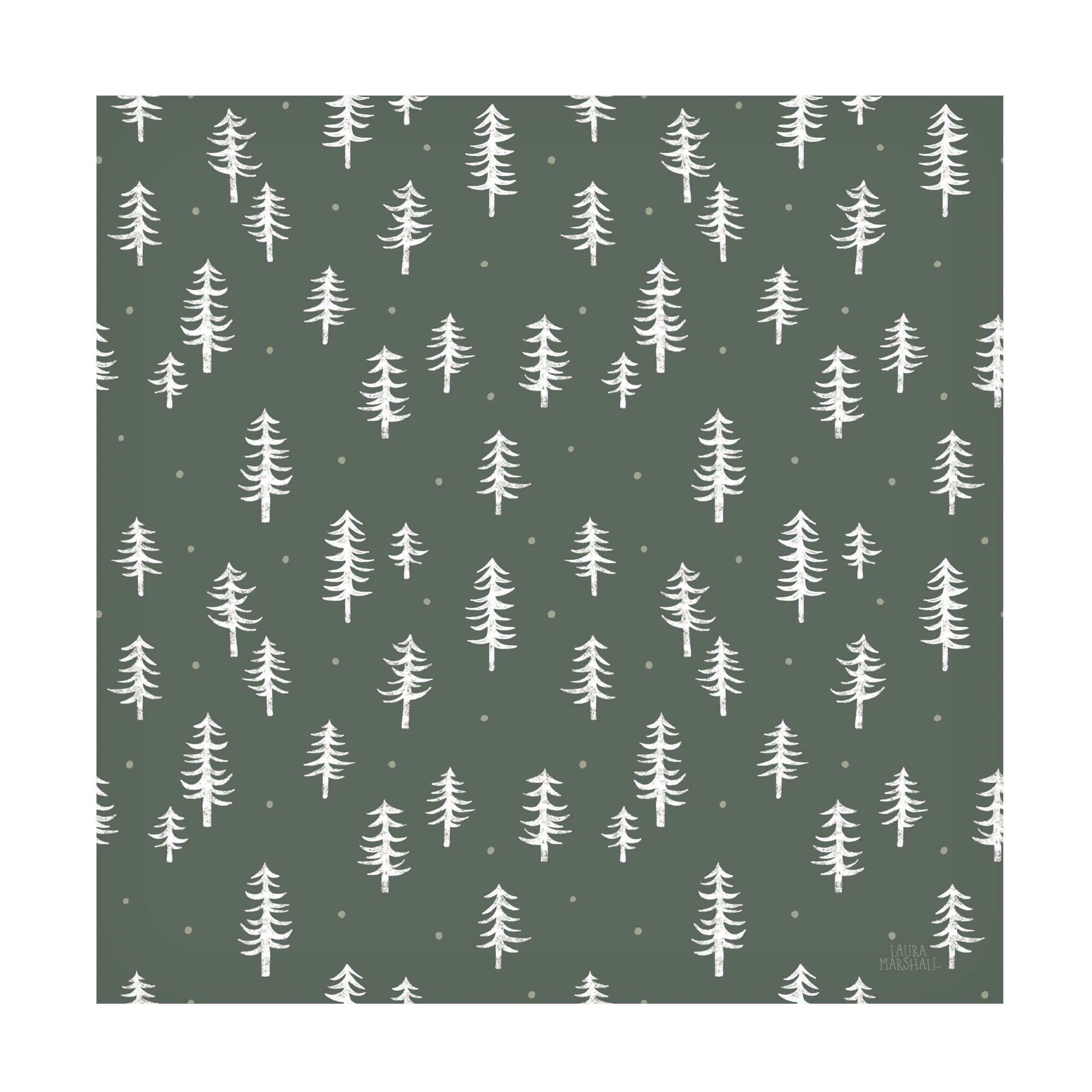Laura Marshall 'Gone Glamping Pattern IIID' Canvas Wall Art - Vintage Camping Decor for Living Room, Bedroom & Cabin