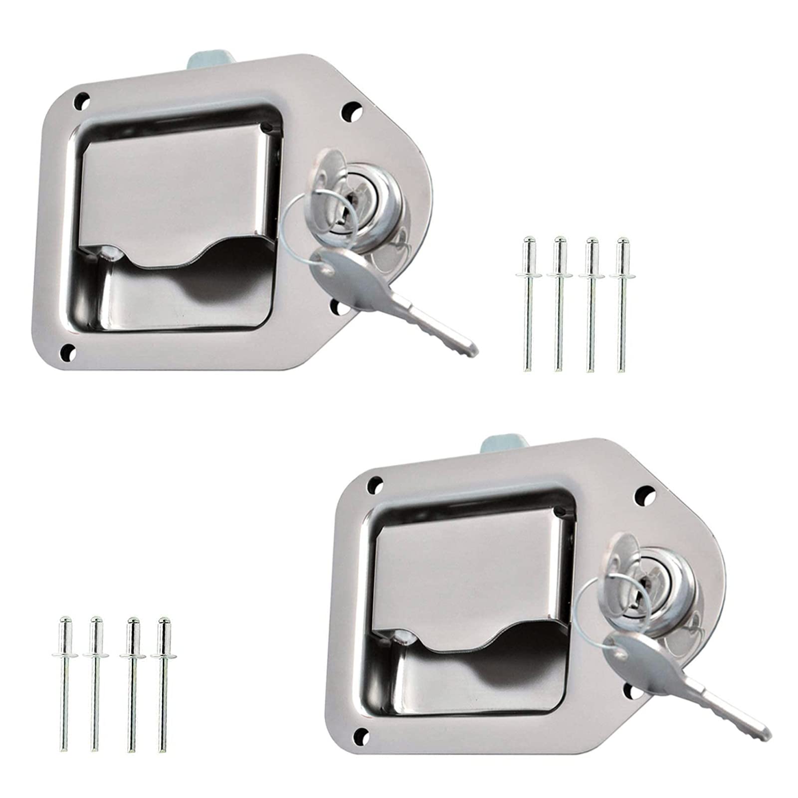 Heavy Duty Tool Box Latch Paddle Latch - 2 Pack for Truck, RV, Trailer, UTV & ATV Storage Boxes | Secure Outdoor Equipment & Vehicle Storage Solutions