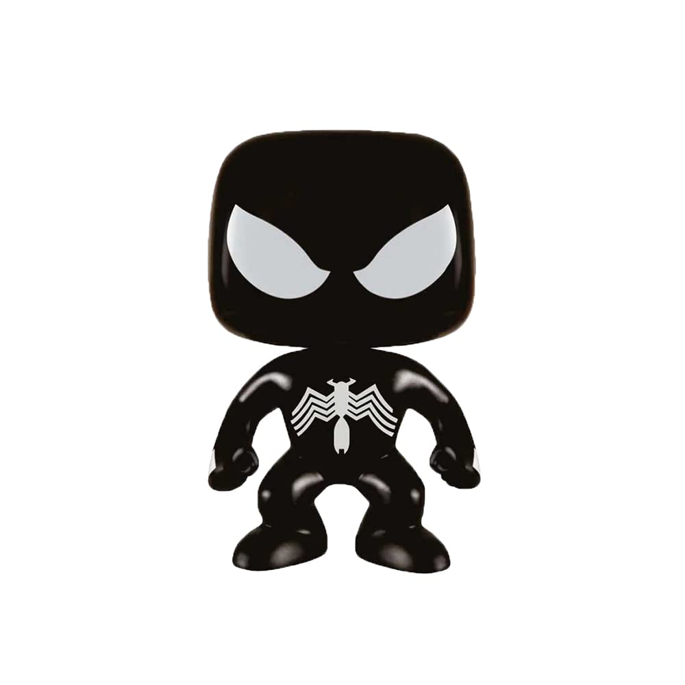 Funko Pop! Marvel Spider-Man Black Suit Glow in The Dark (GITD) Vinyl Figure - Collectible Gift for Marvel Fans, Home Decor & Office Display