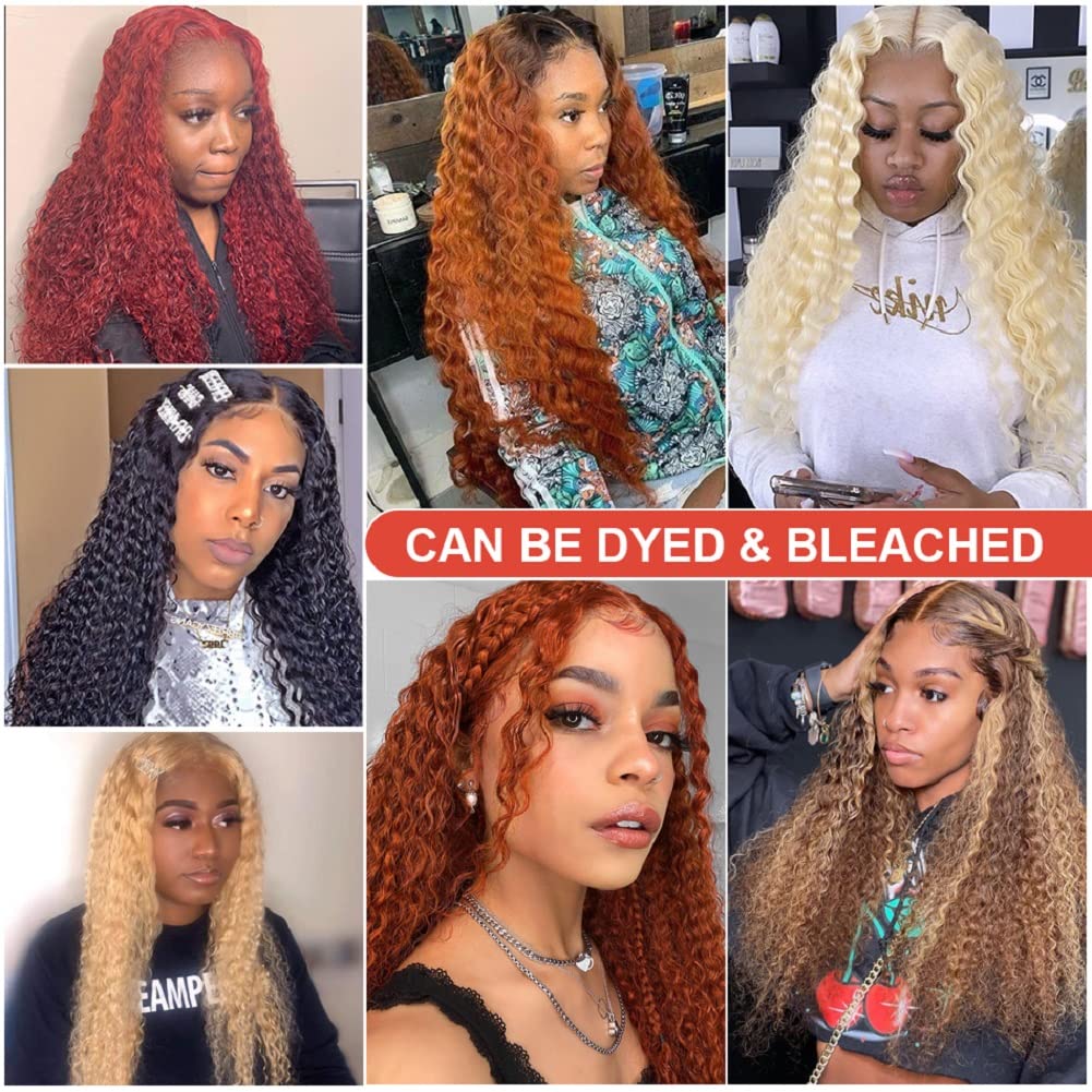 13x4 HD Curly Lace Front Wigs for Black Women - 150% Density Human Hair Wigs with Baby Hair & Pre-Plucked Hairline | 18 Inch Deep Curly Human Hair Wig with Transparent Lace | Perfect for Daily Wear, Special Occasions & Protective Styling
