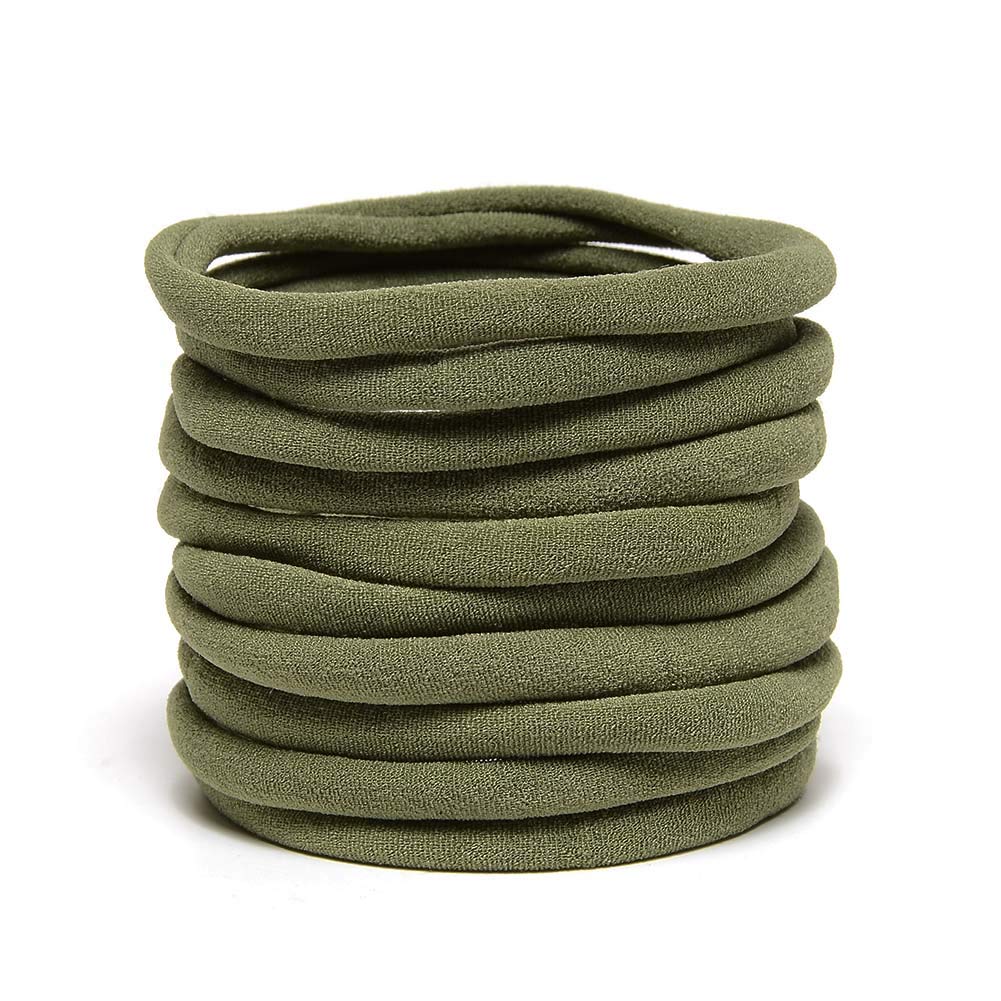 Super Soft Stretchy Nylon Headbands for Women & Baby Girls - DIY Solid Hair Bands for Sports, Yoga, Workouts and Everyday Wear