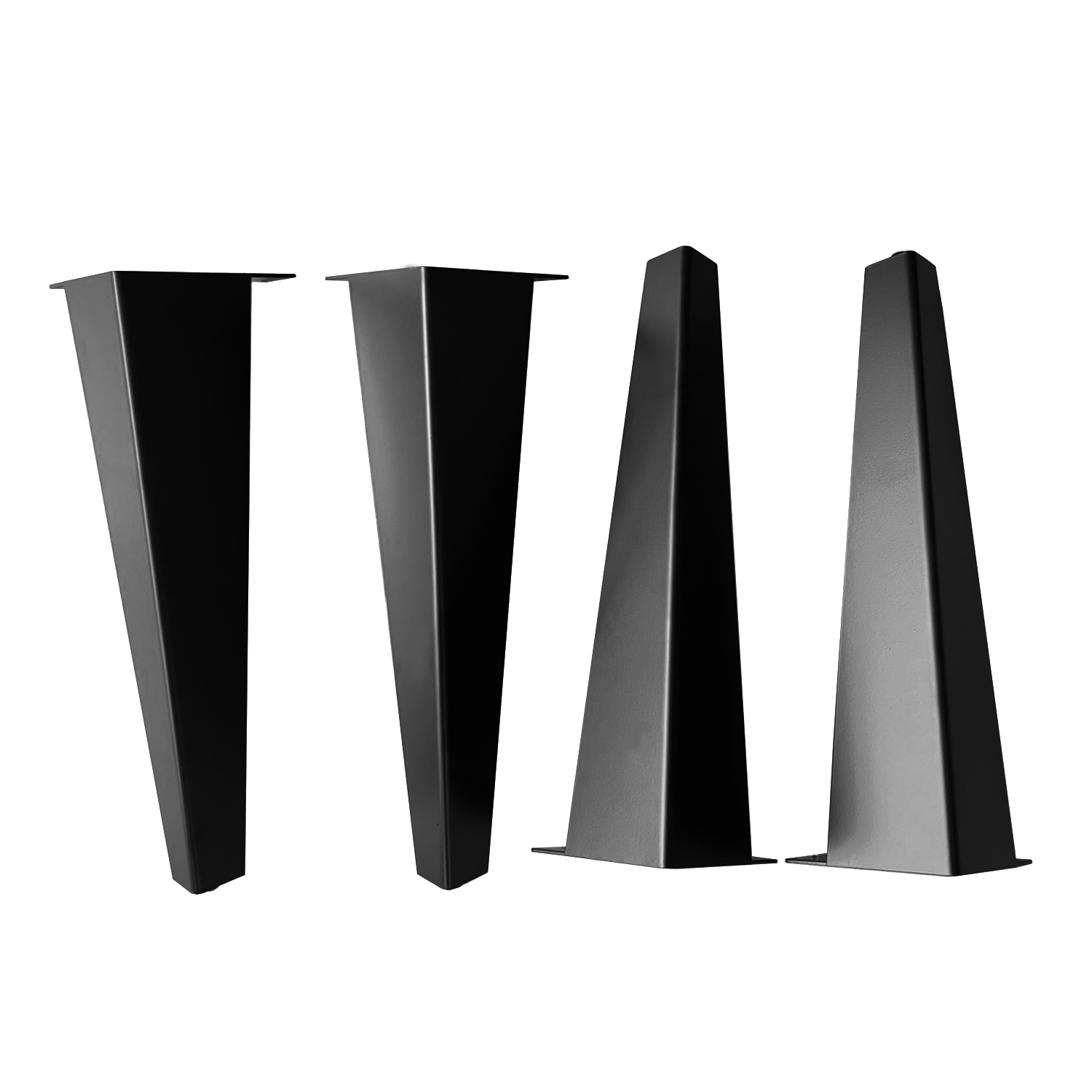 G800412 41cm Black Powder Coated Cone Coffee Table Legs Set of 4 - Modern Furniture Legs for DIY Coffee Table, Side Table, and End Table Projects