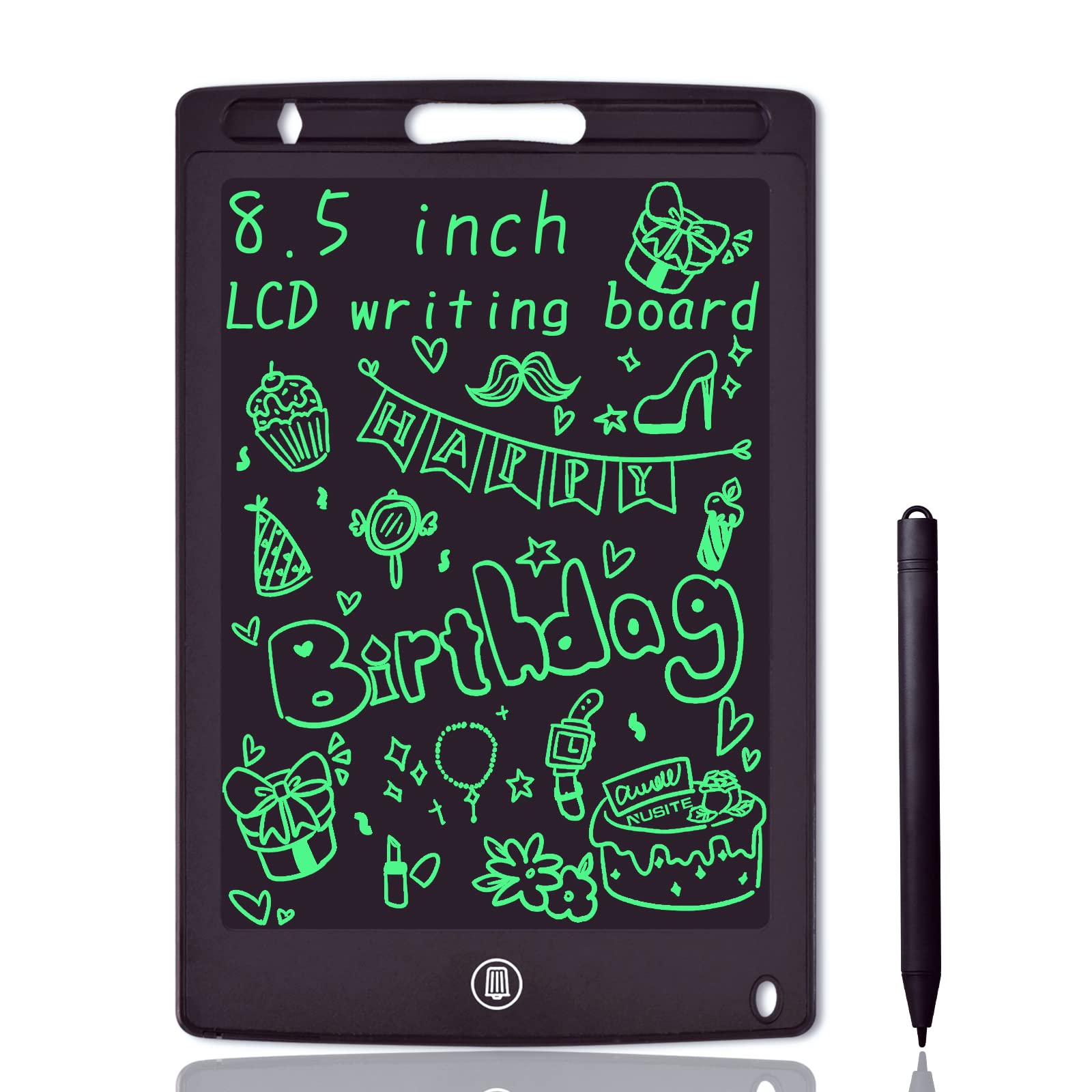 Affordable LCD Writing Tablet - Graffiti Pad for Kids & Adults, Electronic Drawing Notepad with Pressure Sensitivity - Perfect for Sketching, Note-Taking & Classroom Learning (Single Black)