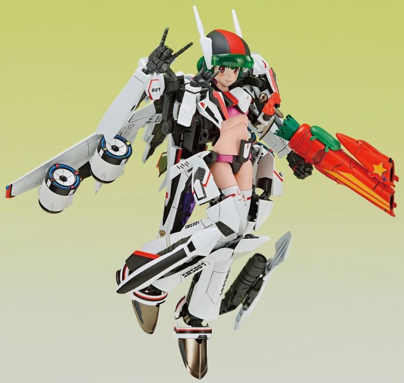 Aoshima ACKS No.MC 09 Macross VFG Variable Fighter Girls VF-25F Messiah Ranka Lee Model Kit - Anime Collectible for Display & Gifting