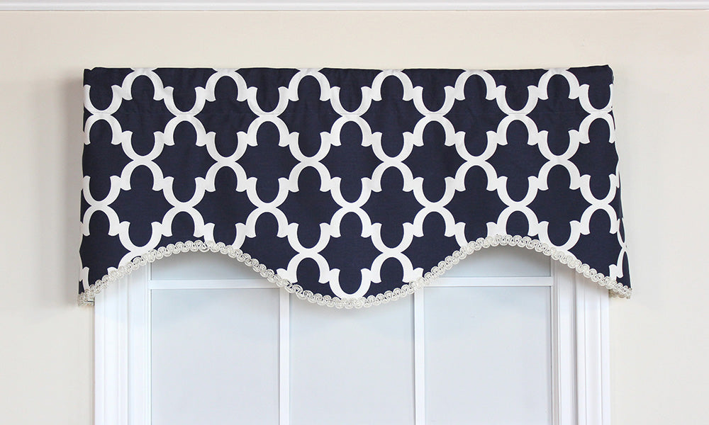 Lindy Cornice Valance - Elegant Window Valance for Living Room, Bedroom & Kitchen - Premium Home Decor for Modern & Traditional Interiors