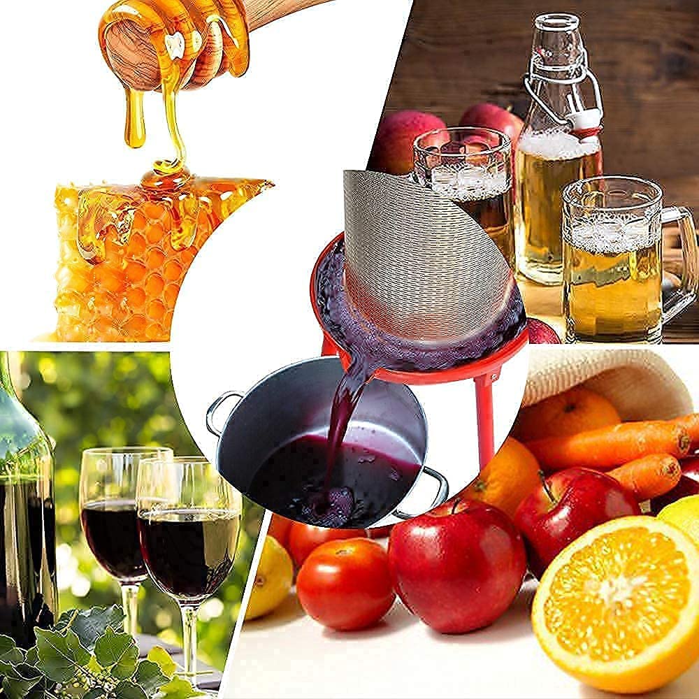 Premium Hydraulic Fruit Press - 7L (1.8 Gallon) Apple Wine Crusher & 40L (10.7 Gallon) Cider Press - Ideal for Home Winemaking, Juice Extraction, and Craft Cider Production