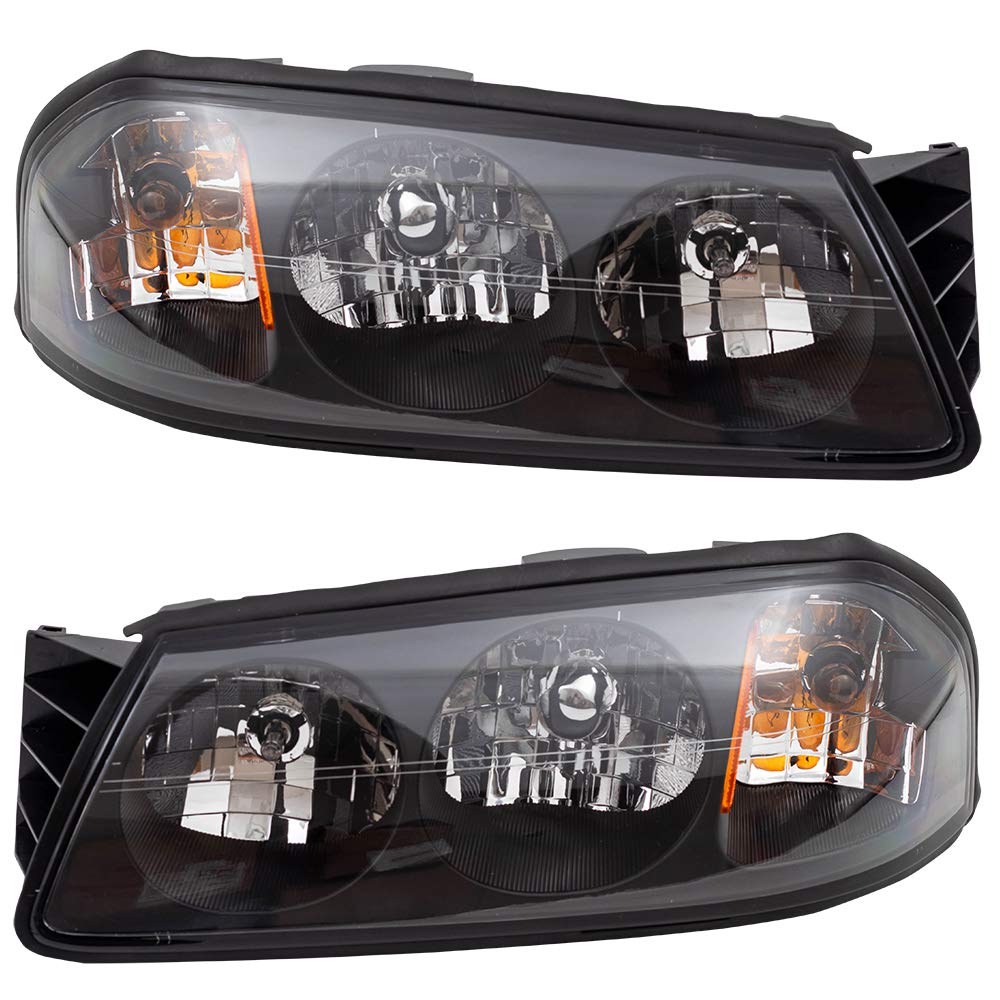 Replacement Headlight Assembly Set for 2000-2004 Chevy Impala - Driver & Passenger Side (Part #10349961 & 10349962) | Direct Fit, Easy Installation | Perfect for Night Driving & Vehicle Restoration Projects