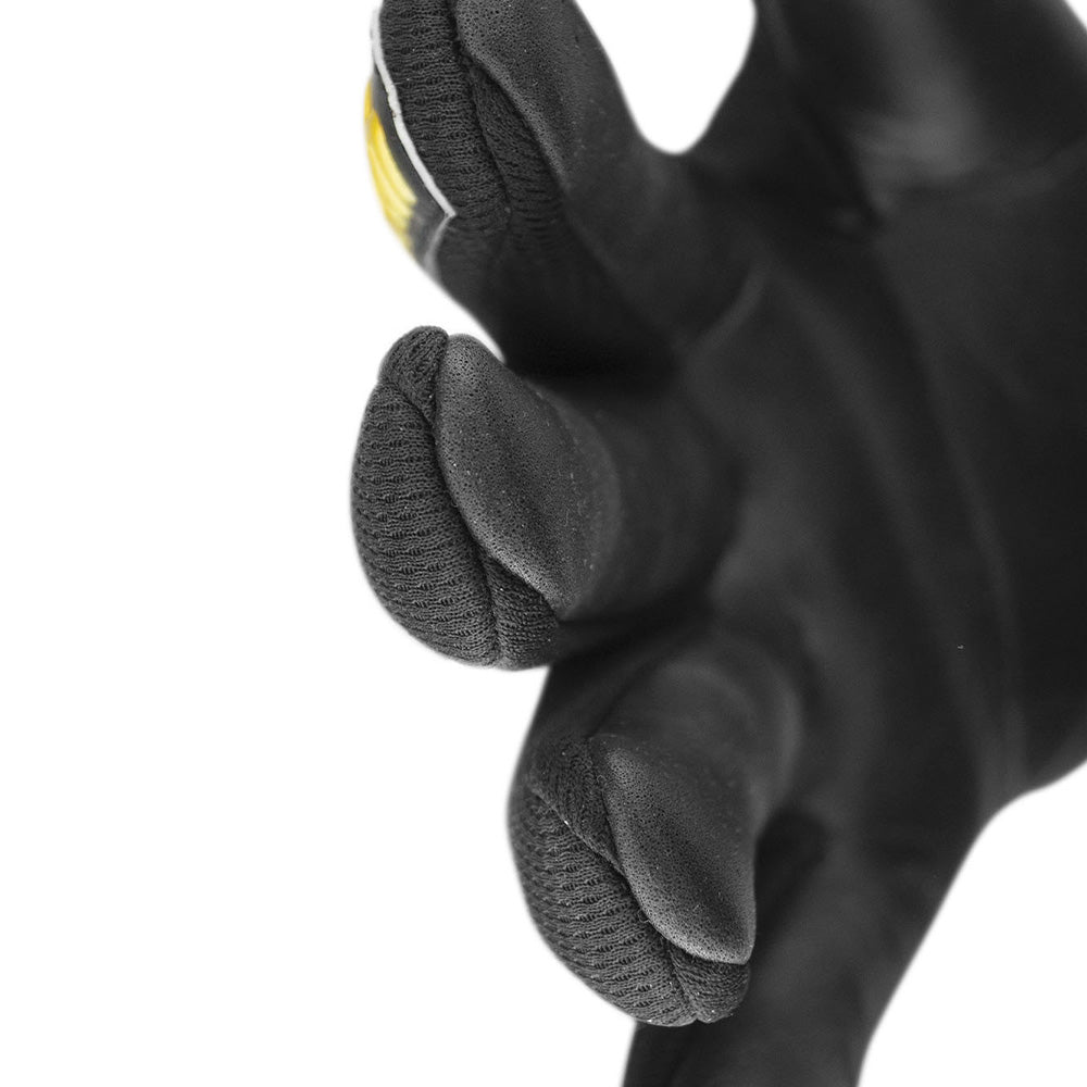 Reusch Silver NC Finger Support Goalkeeper Gloves - Black/Gold/White for Soccer Training & Match Play