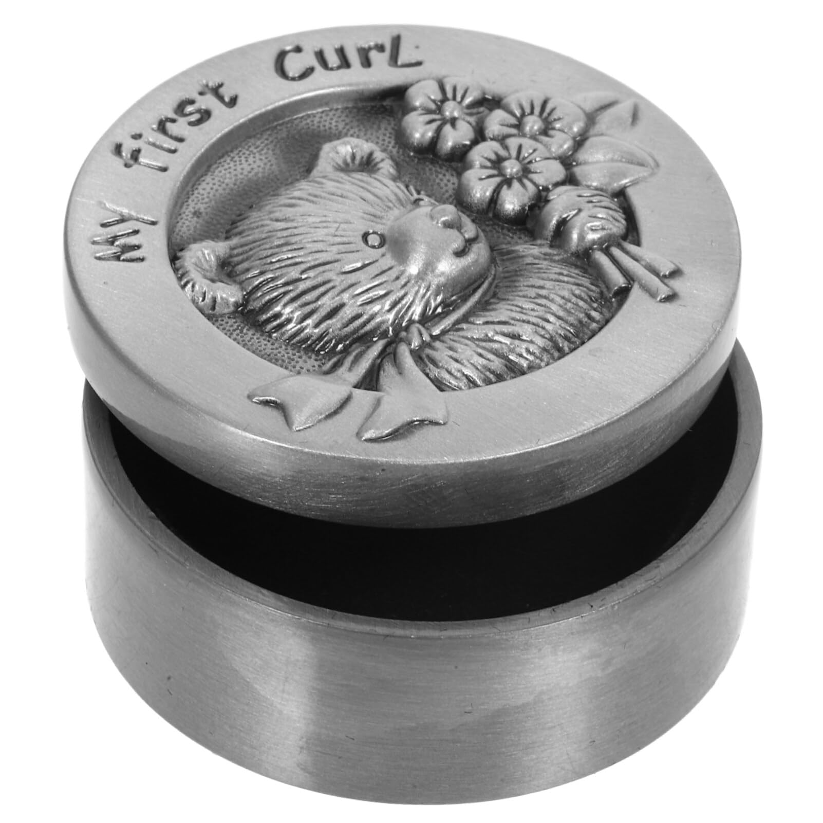 Cabilock Baby Teeth Keepsake Box - Zinc Alloy First Tooth Storage Container with Haircut Holder - Perfect for Preserving Baby's Milestones & Childhood Memories