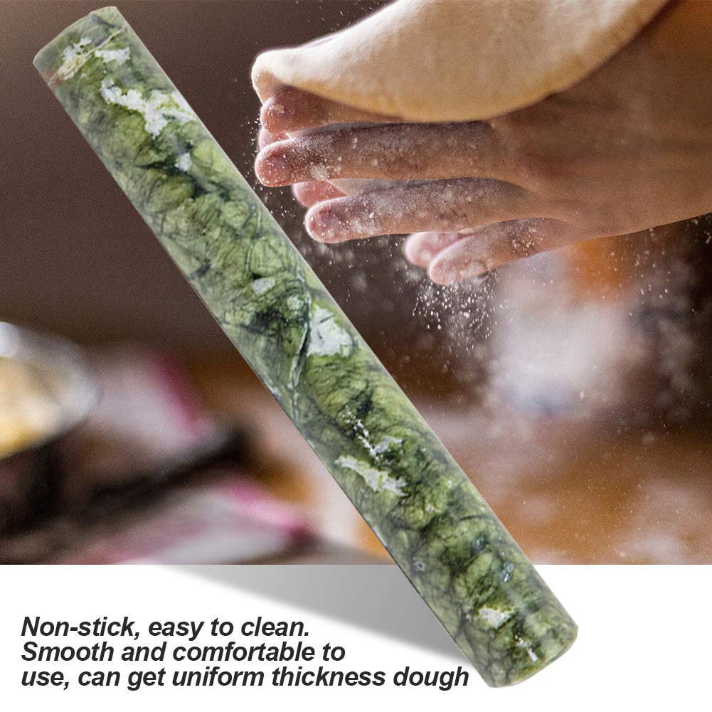 **21Cm Non-Stick Pastry Rolling Pin for Pizza, Pasta, Pie Crust, Cookies & Fondant Icing – Easy to Clean Kitchen Bakery Tool (Green) – Perfect for Home Baking, Cooking & Cake Decorating**
