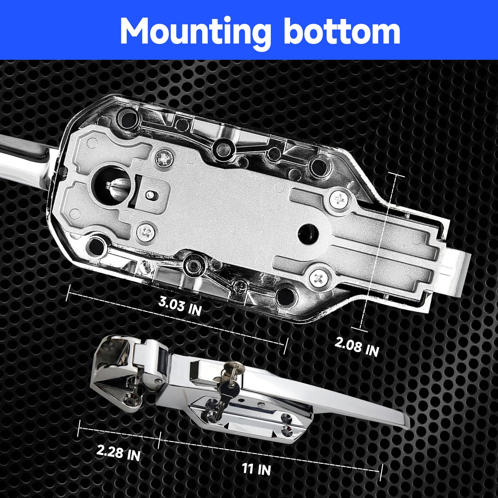 Commercial Walk-in Cooler Freezer Door Handle Latches & Closer Latch Kit - Heavy Duty Replacement Parts for Restaurant, Grocery Store & Food Storage