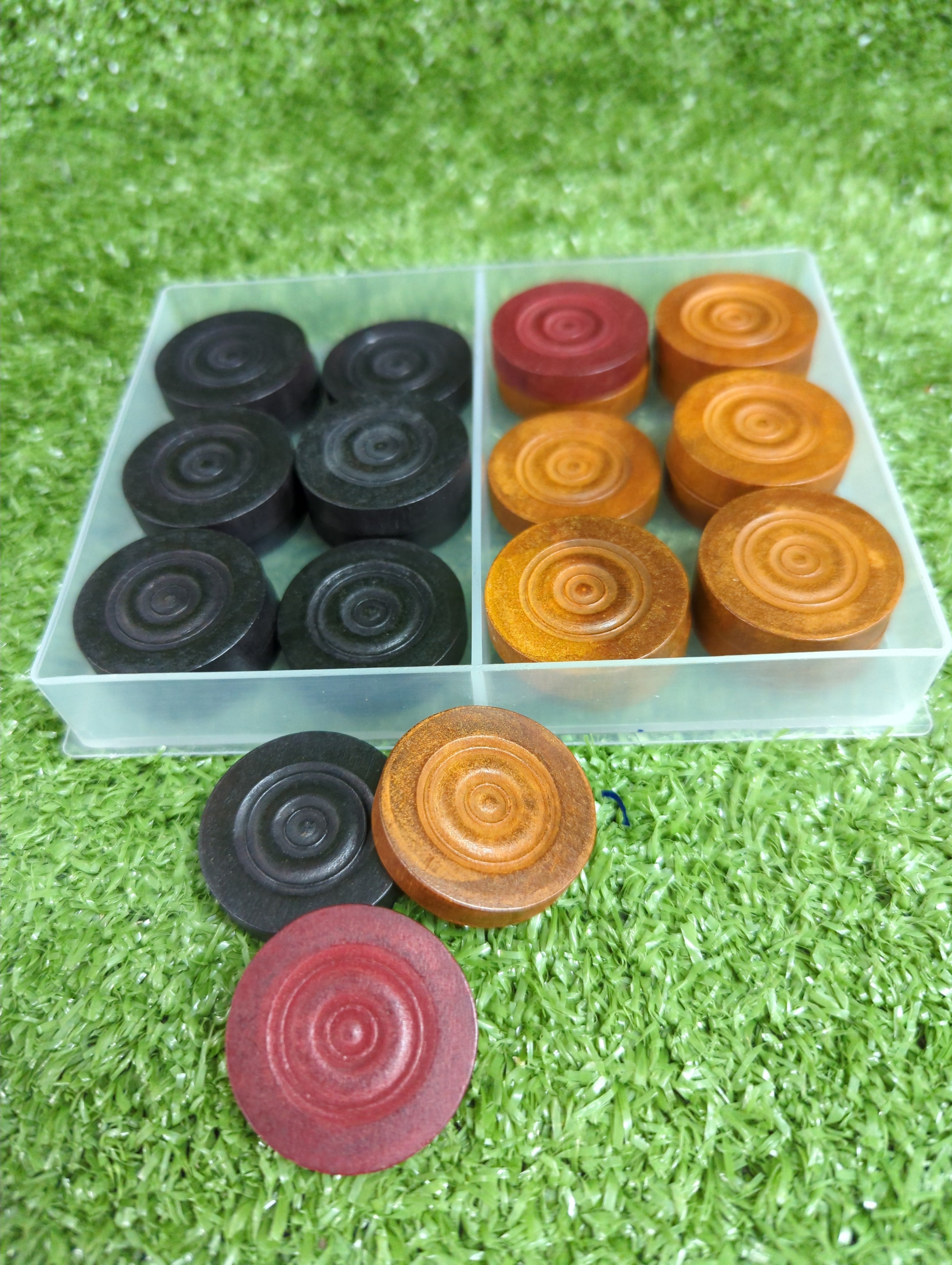 Premium Precision Carrom Coins Set - Professional Tournament Quality - Perfect for Family Game Nights & Competitive Play