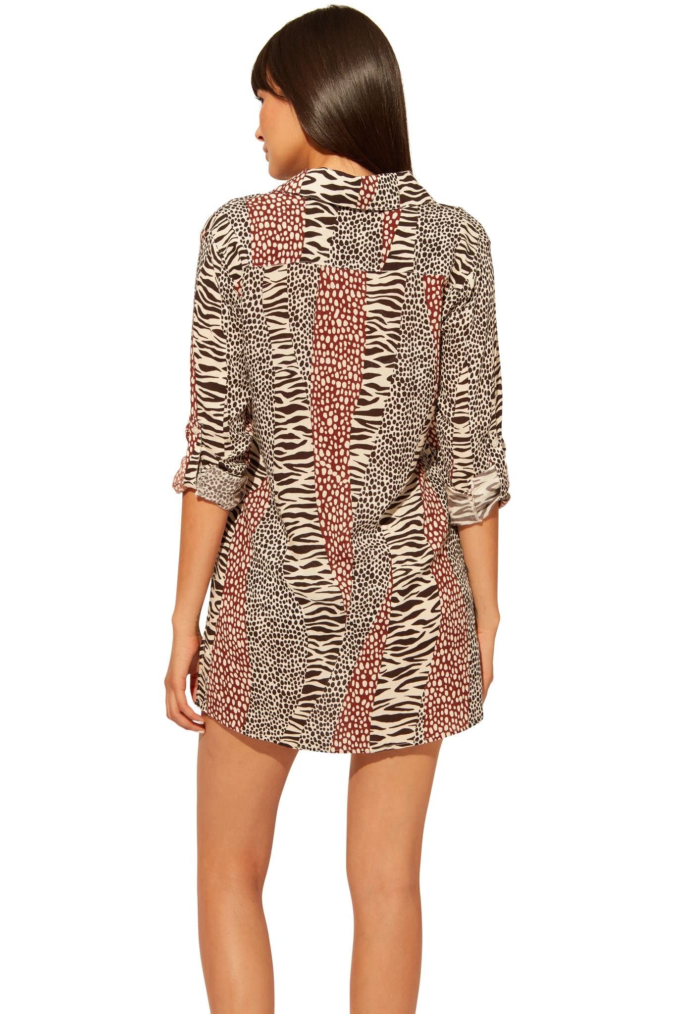 Bleu Rod Beattie Some Like It Hot Rayon Shirt Cover-Up - Stylish Beachwear for Women, Perfect for Poolside, Vacation & Summer Outfits