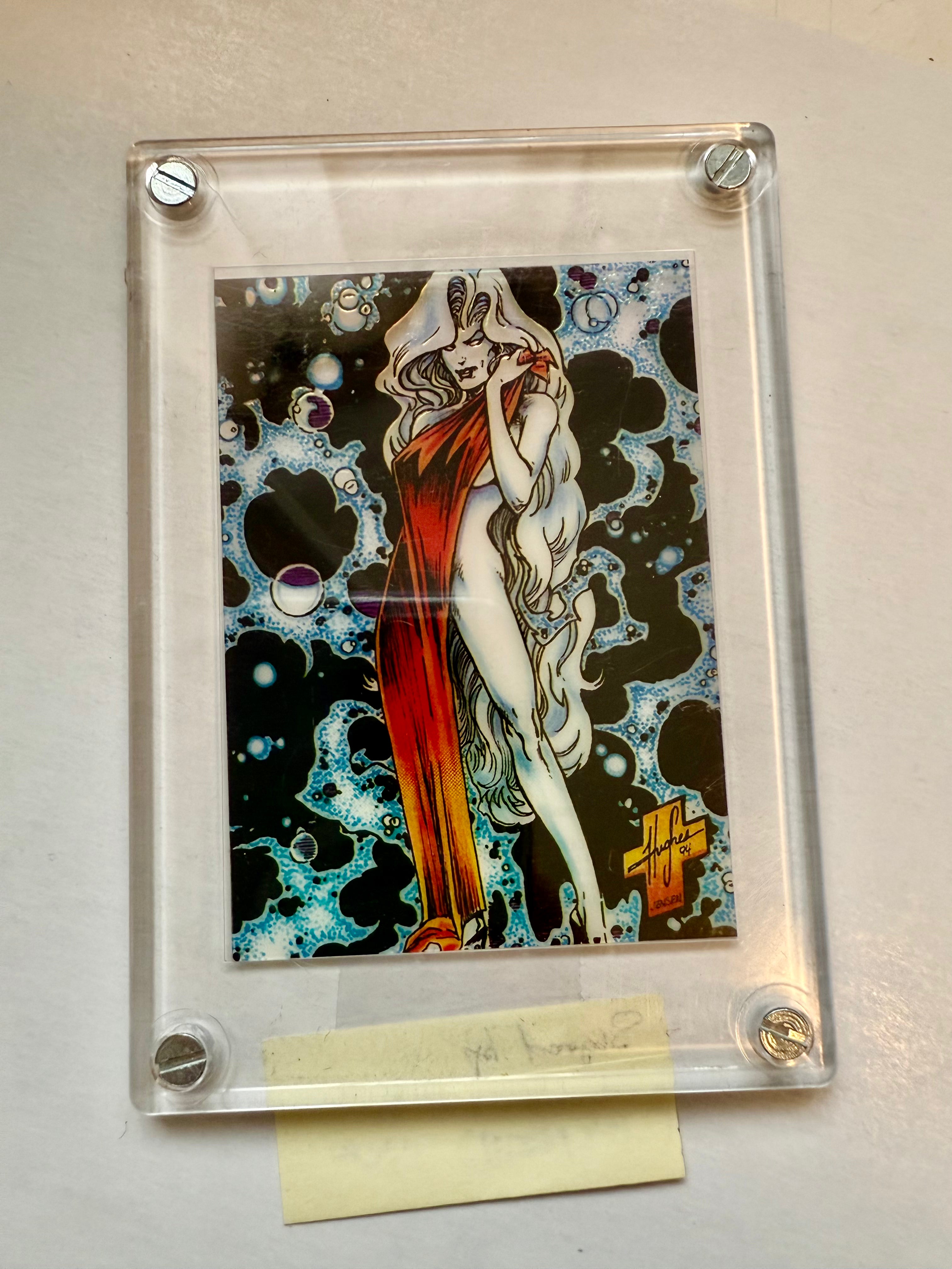Lady Death Autographed Insert Card by Brian Pulido with COA - Rare Collectible for Comic Fans & Memorabilia Enthusiasts - Perfect for Display, Gifts, and Comic Conventions