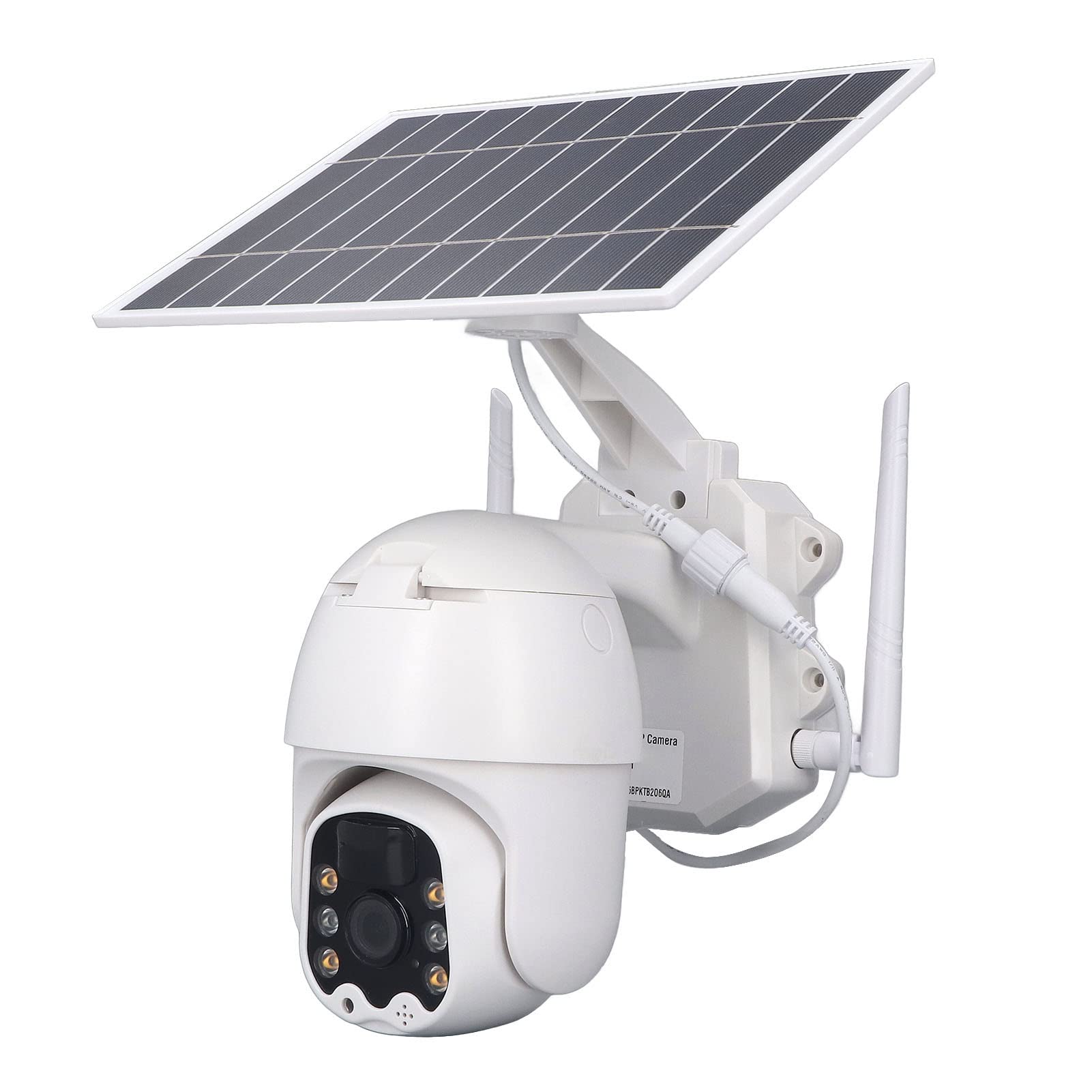 Glomora 3MP Solar Powered Outdoor Security Camera - 1080P HD, 360° View, PIR Motion Detection, 2.4GHz WiFi - Ideal for Home, Garage, Yard & Business Surveillance