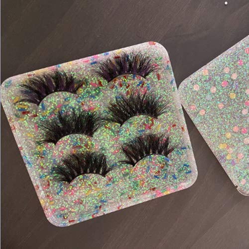 Premium False Eyelash Holder & Resin Casting Mold Set - DIY Eyelash Display Tray with Lid for Epoxy Resin Crafts - Perfect for Salon, Makeup Artists & DIY Beauty Projects