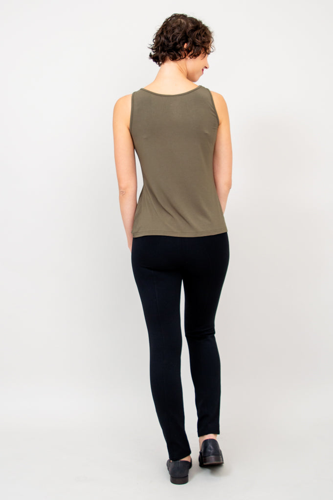 Avalon Bamboo Tank Top for Women - Soft & Breathable Khaki Camisole - Perfect for Yoga, Summer Outfits & Casual Wear