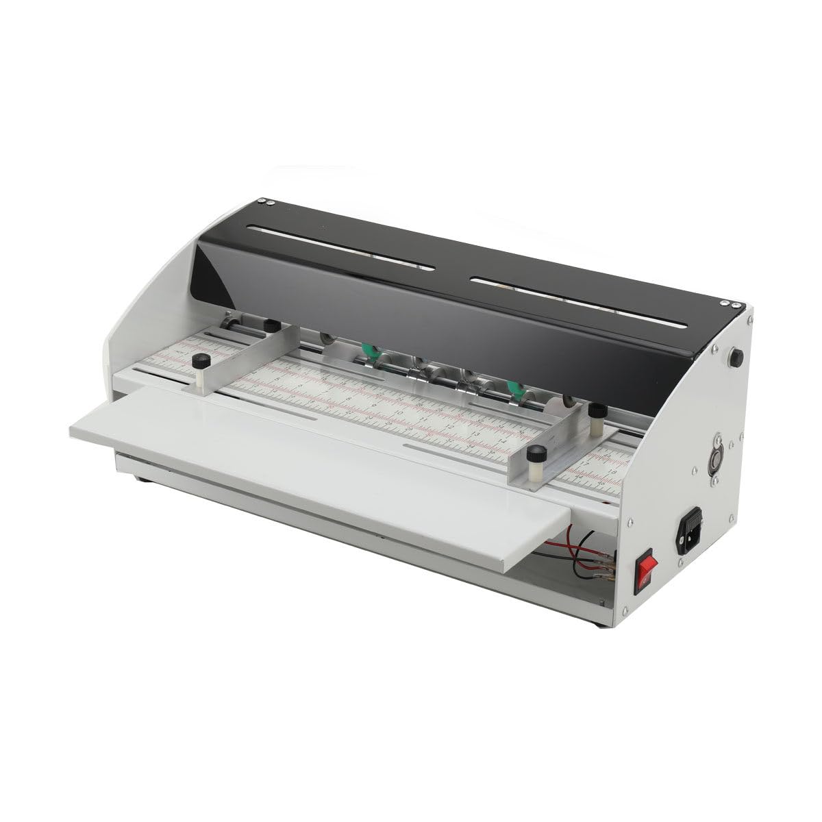 3-in-1 Electric Paper Creasing and Scoring Machine - 18 Inch Adjustable Card Creaser, Perforator & Cutter for Invitations, Tickets, Greeting Cards - Perfect for DIY Crafting, Wedding Invitations & Business Stationery (Model QY-H500)