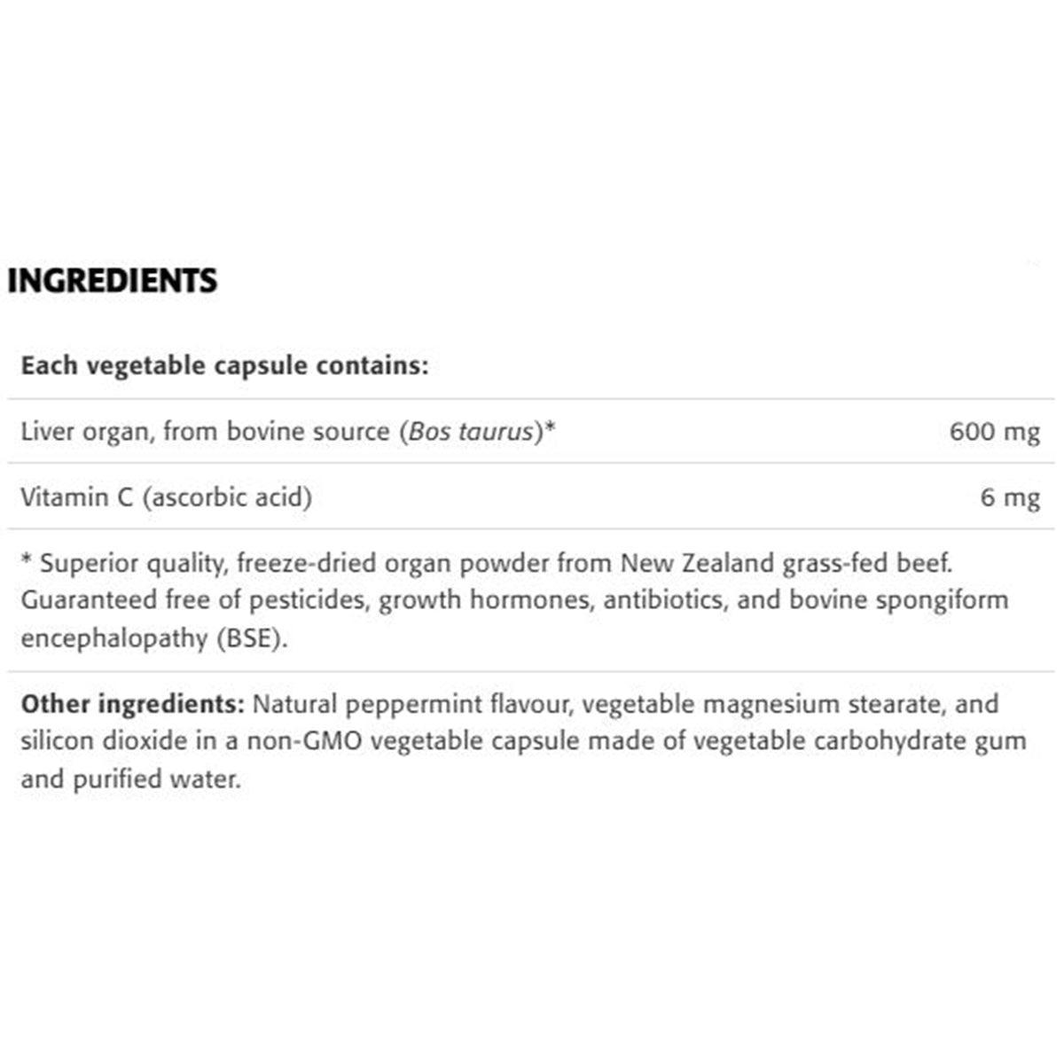 New Roots Grass Fed Beef Liver 600mg - 30 Veggie Capsules for Energy, Immunity & Athletic Performance - Supports Paleo & Keto Diets - Perfect for Fitness Enthusiasts & Health-Conscious Individuals