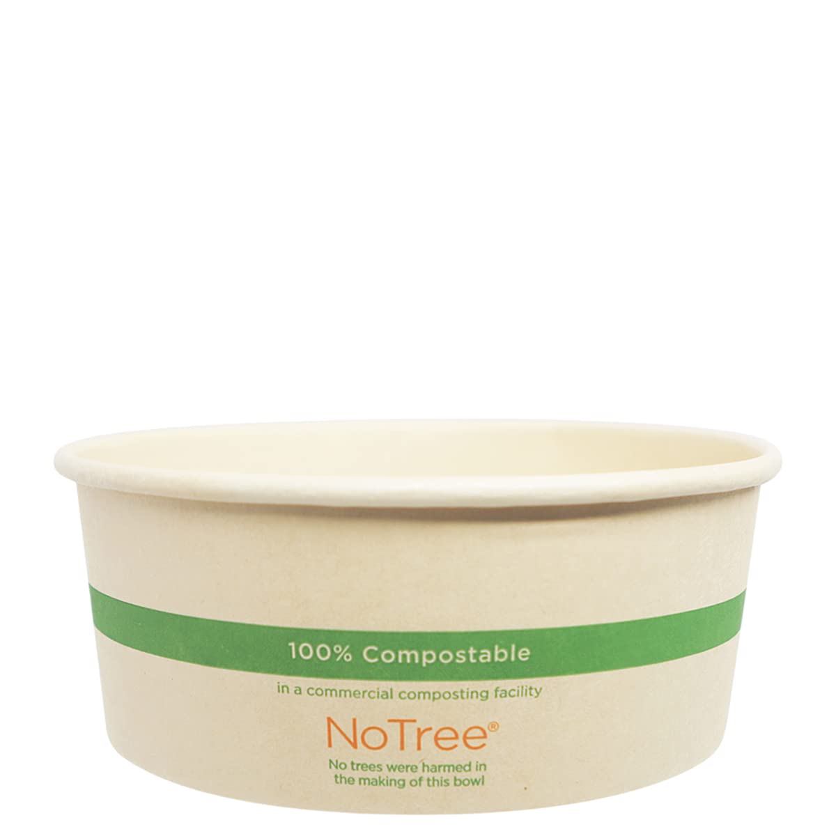 Eco-Friendly 24oz Compostable Bagasse Bowls with PLA Lining - Case of 300 (BO-NT-24W) | Tree-Free Disposable Bowls for Parties, Catering & Restaurants | Sustainable Food Service Supplies