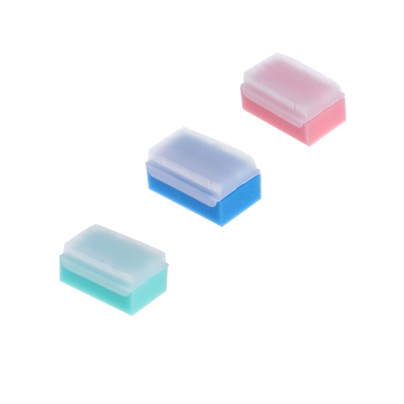 PLAFOPE 3pcs Bath Sponges - Baby & Kitchen Scrubber for Shower & Dish Washing