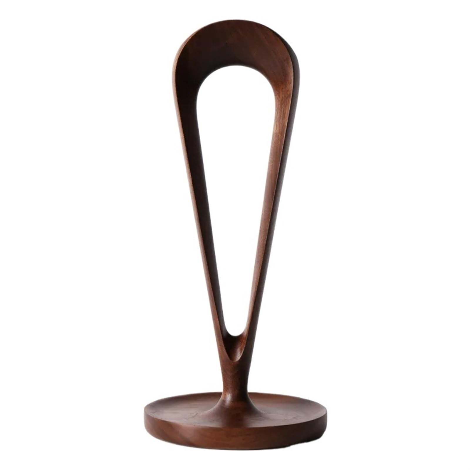 UVOO Walnut Wooden Headphones Stand with Solid Base - Premium Headset Holder for Desk Display & Organization | Perfect for Gaming Setups, Home Office & Studio Use (Natural Wood, Walnut A)