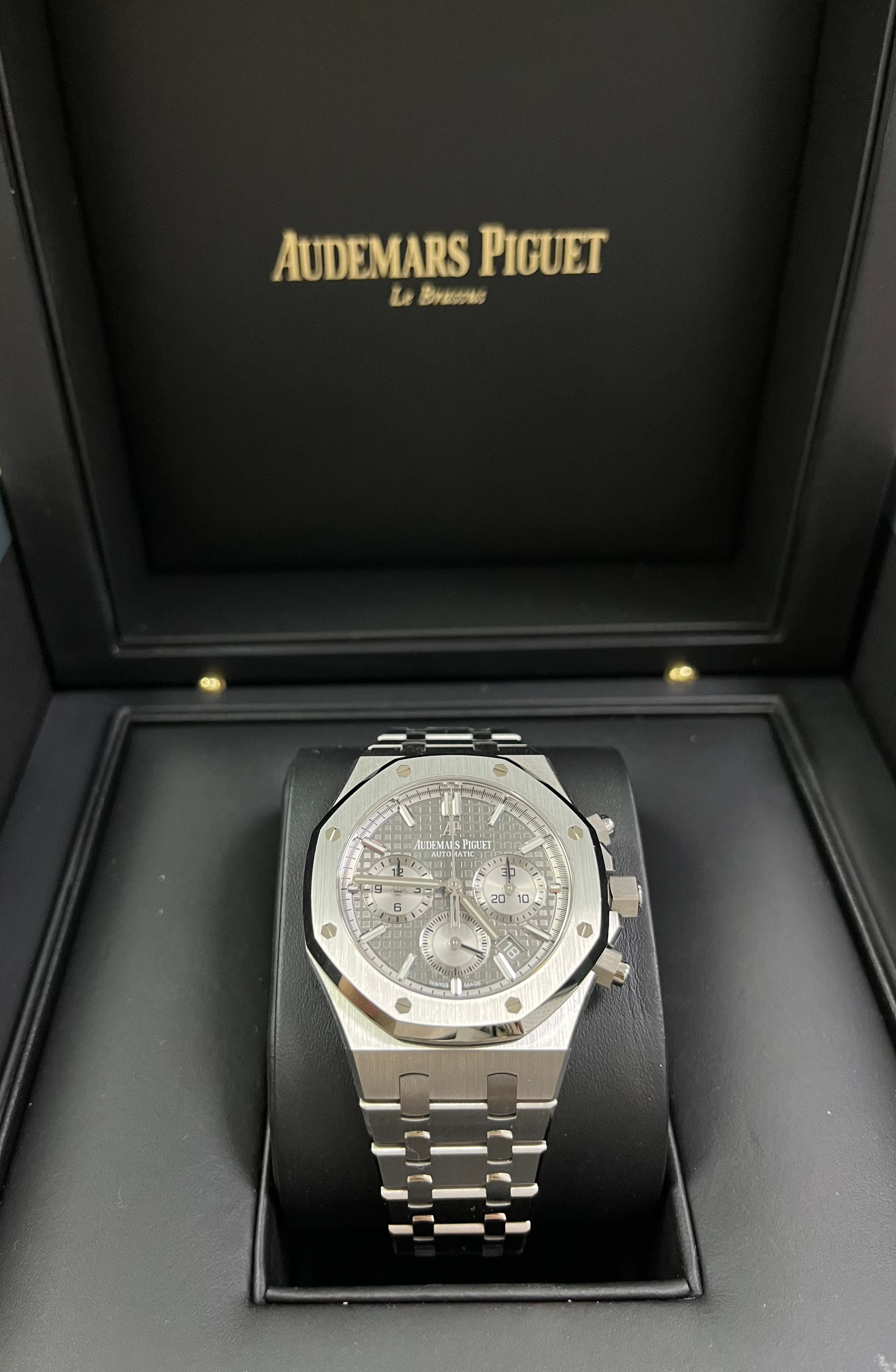 Audemars Piguet Royal Oak Selfwinding Stainless Steel Watch - Grey Dial with Silver Sub Dials (Ref# 26315ST.OO.1256ST.02) | Luxury Automatic Watch for Men, Business Meetings & Special Occasions