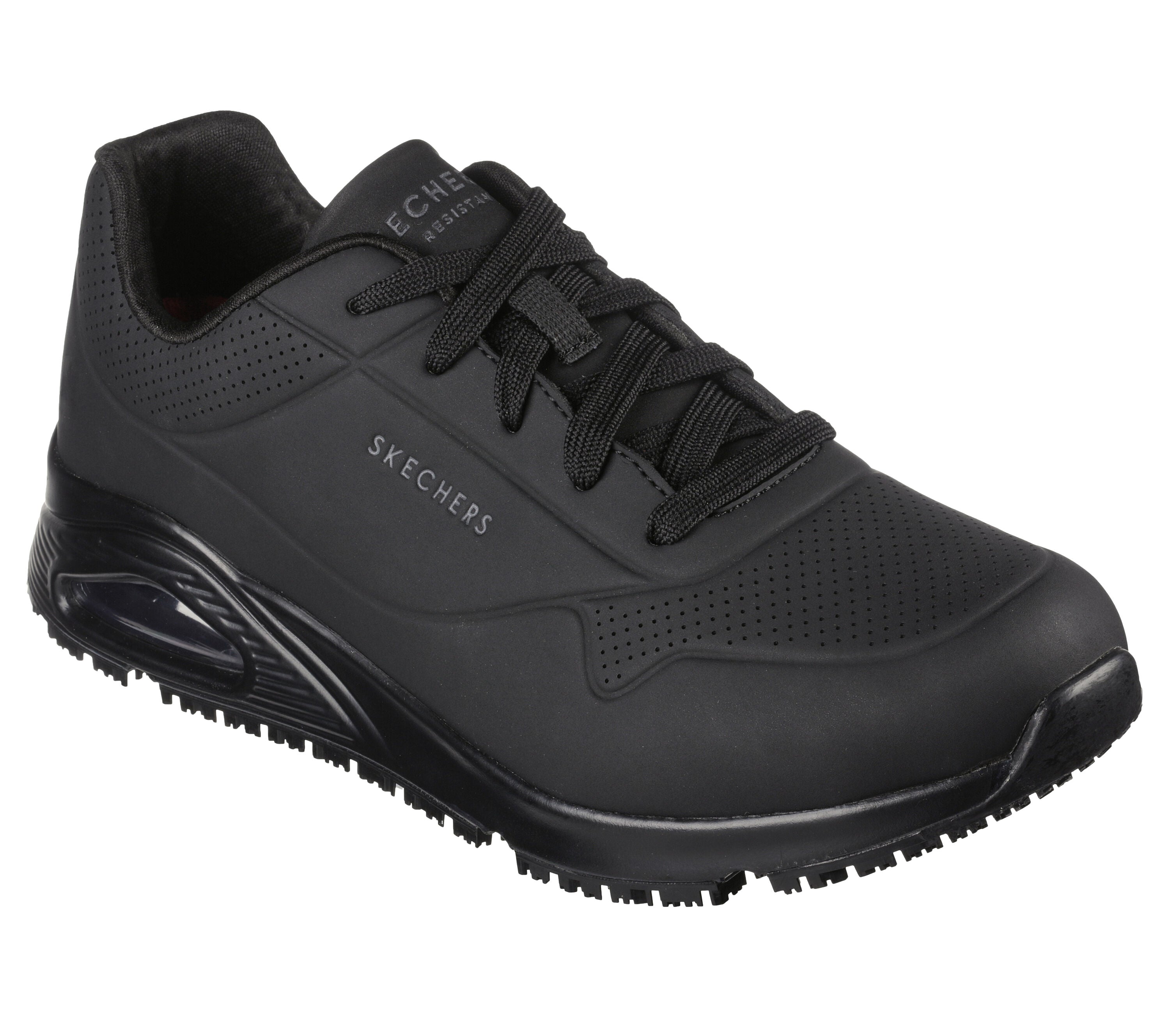 Men's Uno Slip Resistant Work Shoes - Non-Slip Safety Shoes for Restaurant, Kitchen & Construction Workers - Comfortable & Durable Work Boots for Chefs, Nurses & Industrial Professionals
