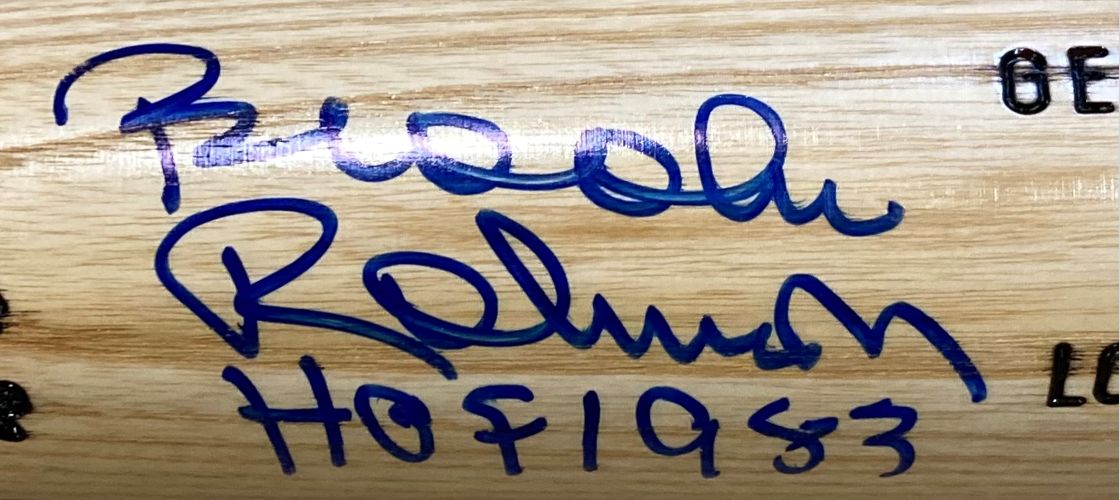 Brooks Robinson Baltimore Orioles Autographed Louisville Slugger Baseball Bat - 1983 Hall of Fame Edition with JSA Certification - Perfect for Collectors, Sports Memorabilia Displays & Orioles Fans Gifts