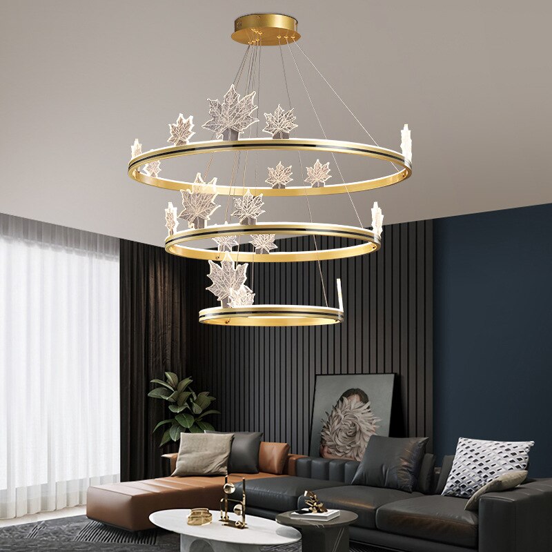 Elegant Acrylic Flower Chandelier - Modern Crystal Ceiling Light Fixture for Dining Room, Bedroom & Living Room Decor | Energy-Efficient LED Lighting Solution for Home & Wedding Venues