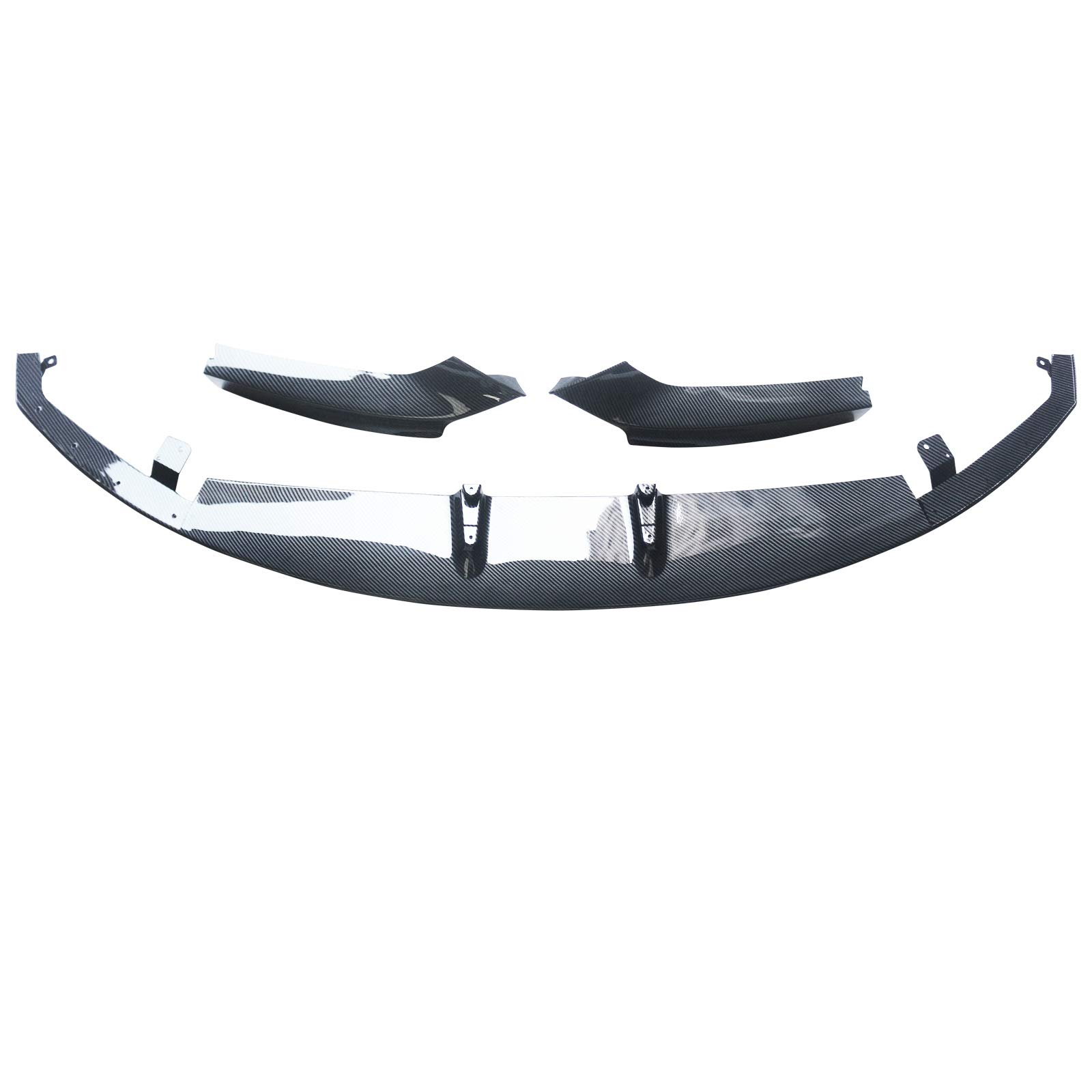 NINTE Front Lip Spoiler for 2014-2021 BMW 2 Series M Sport - Double Deck Style Carbon Fiber Coating Front Bumper Splitter - Aggressive Styling & Enhanced Aerodynamics for Street & Track Performance
