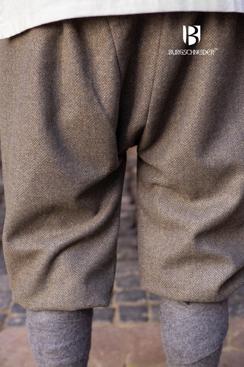 Rus Pants Tilda Herringbone Olive/Grey - Stylish Women's Casual Trousers for Work, Travel & Everyday Wear