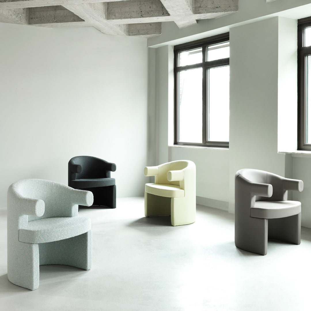 Simon Legal Burra Armchair by Normann Copenhagen - Modern Scandinavian Lounge Chair for Living Room, Office, or Reading Nook