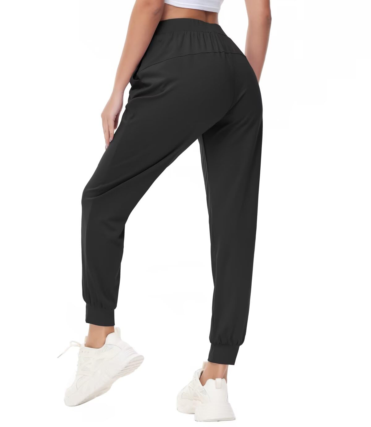 Yundobop Women's Joggers Pants - Running Sweatpants with Pockets & Drawstring - Athletic Tapered Lounge Pants for Yoga, Workout, Gym & Casual Wear