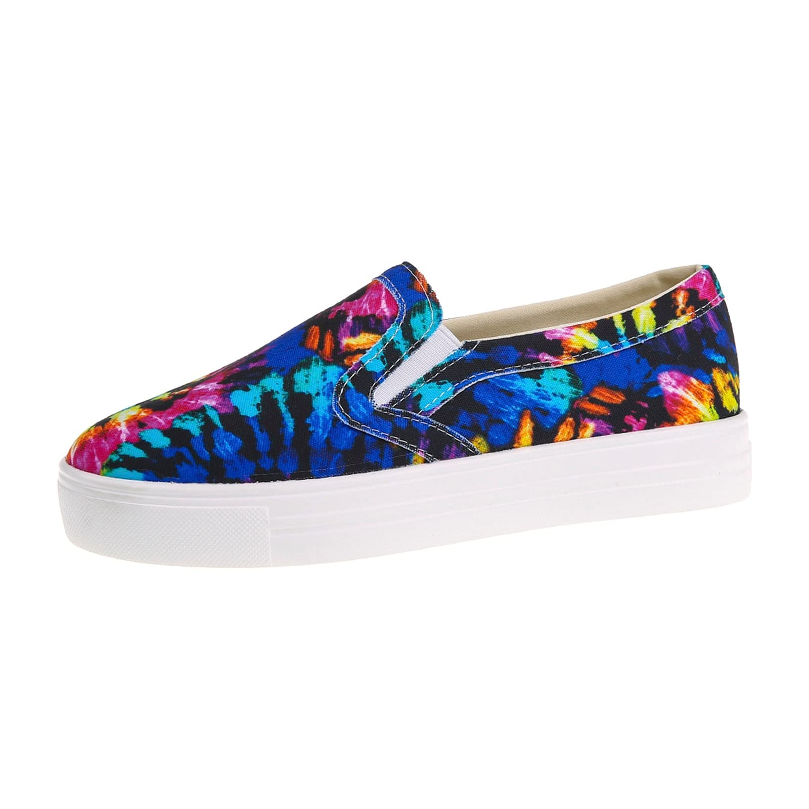 Women's Business Casual Slip-On Shoes - Comfortable & Breathable Gradient Print Flats for Office & Work | Perfect for Professional Women & Daily Wear