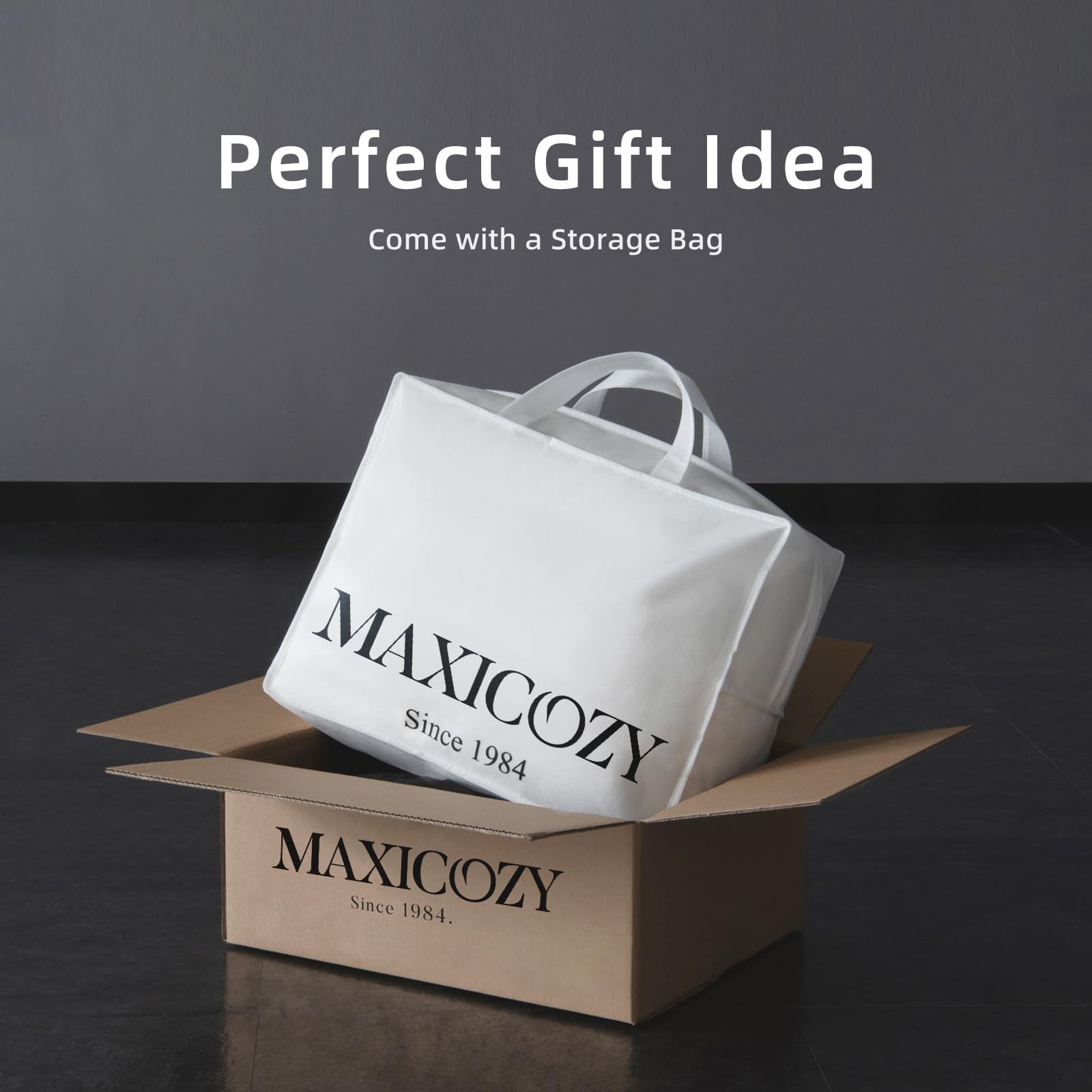 Premium MAXICOZY Oversized King Down Comforter - 120