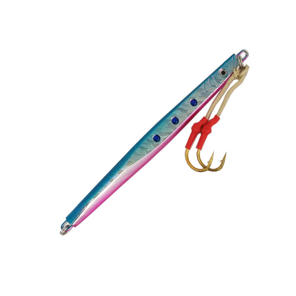 Speed Knife Jigs 200g Blue/Purple - 3 Pack Saltwater Fishing Lures for Tuna, Mahi Mahi & Wahoo - Perfect for Offshore & Deep Sea Fishing