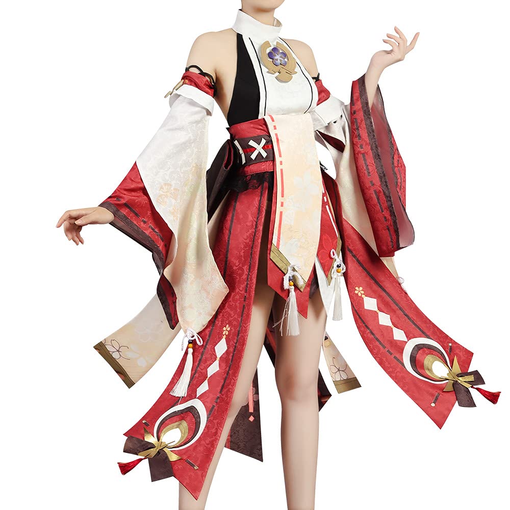 Genshin Impact Yoimiya Cosplay Costume - Premium Custom Made Halloween & Anime Convention Outfit | Perfect for Cosplay Events, Halloween Parties & Anime Conventions