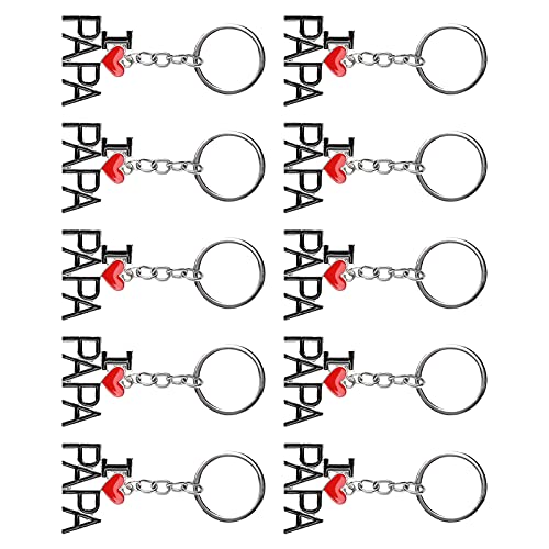 Naroote Alloy Keychains - Stylish Key Ring Jewelry for Phone Keys, Purses & Backpacks (D110-PAPA) - Perfect Gift for Travel, Office & Daily Use