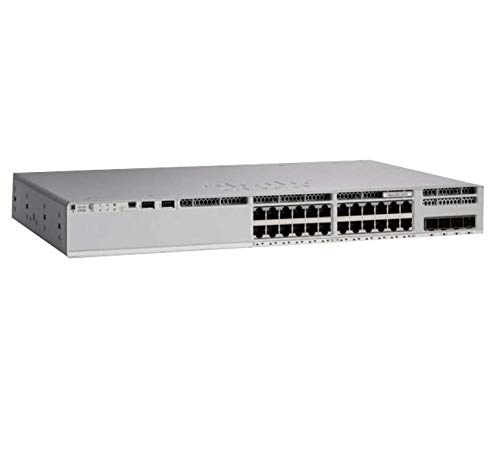 Cisco Catalyst 9200L Series C9200L-24P-4X-E 24-Port PoE+ Switch with 4x10G Uplink - Enterprise Network Switch for Office, Data Center & Smart Building Connectivity
