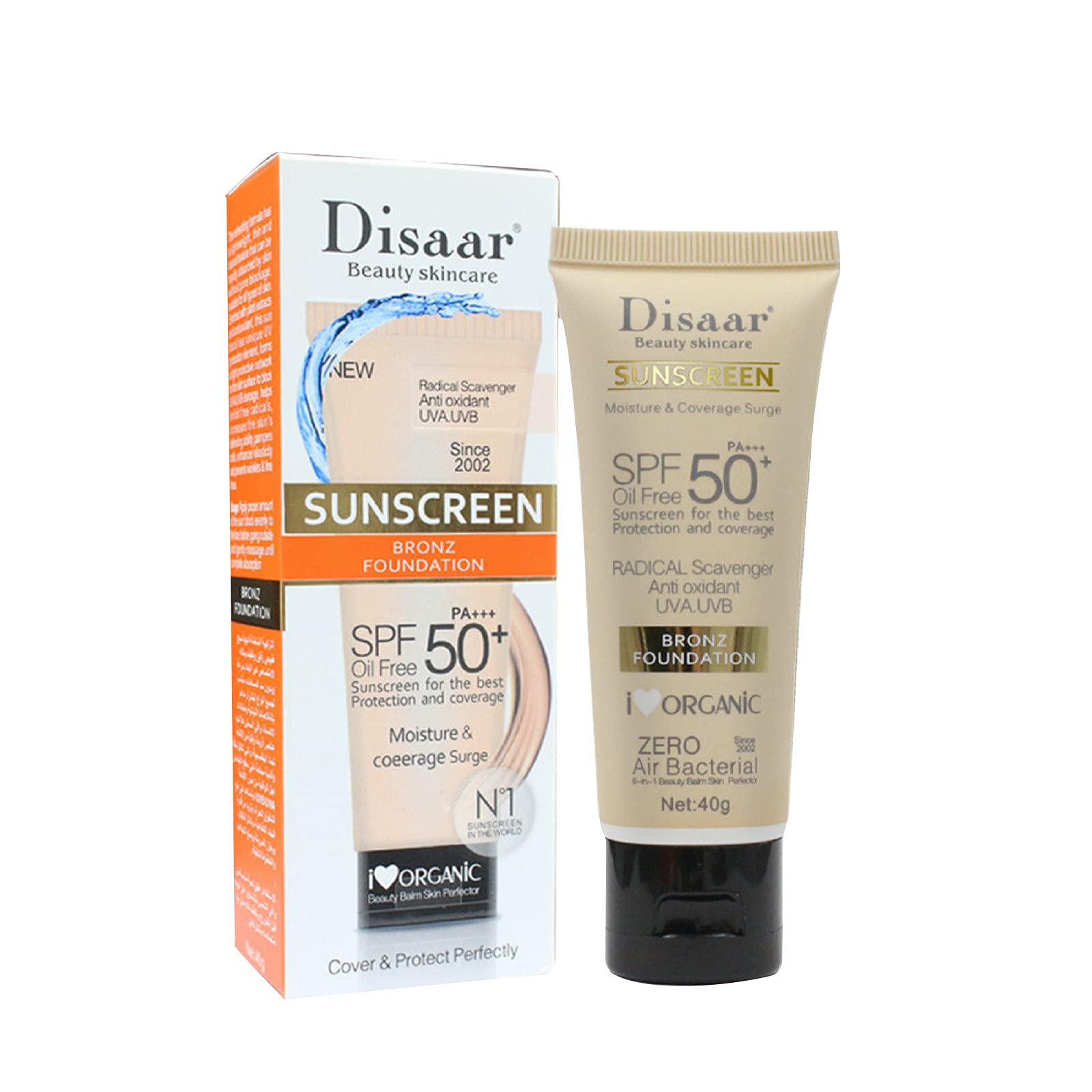 YaYiYa 4#VG Sunscreen SPF50+ for Men & Women - Waterproof, Sweatproof & Hydrating UV Protection - Perfect for Beach, Swimming & Outdoor Activities